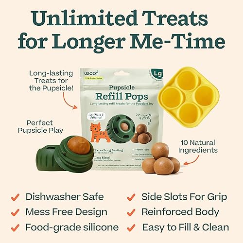 Miniatura 7 de WOOF Paquete de Inicio  Juguetes Interactivos para Perros para el Aburrimiento  Moldes de Silicona para Golosinas de Perro  Golosinas Saludables con