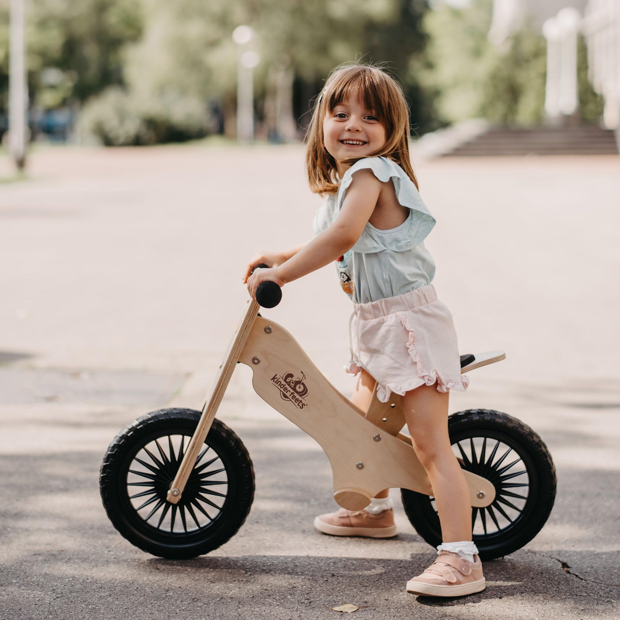 Kinderfeets - 99774 - Retro - Vélo Draisienne Naturel - Marron