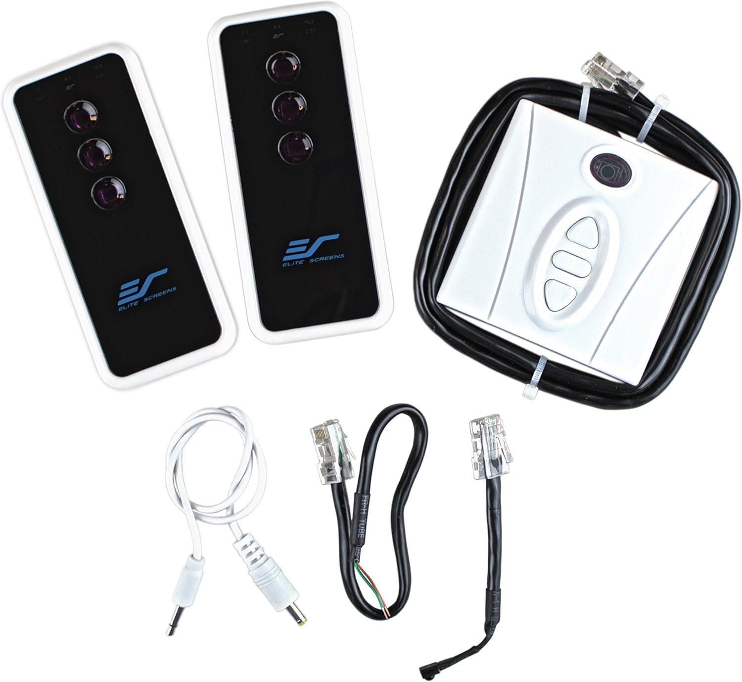 Elite Screens Saker, 110-inch 16:9 with 24" Drop, Electric Motorized Drop Down Projection Projector Screen, SK110XHW-E24: Home Audio & Theater