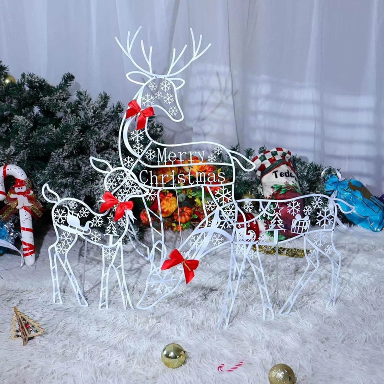 Navideños de Exterior Decoraciones De Jardín para | Decorativo Para Jardín Para Propietarios Vecindario Porche Patio Entrada Y Actividad Familiar