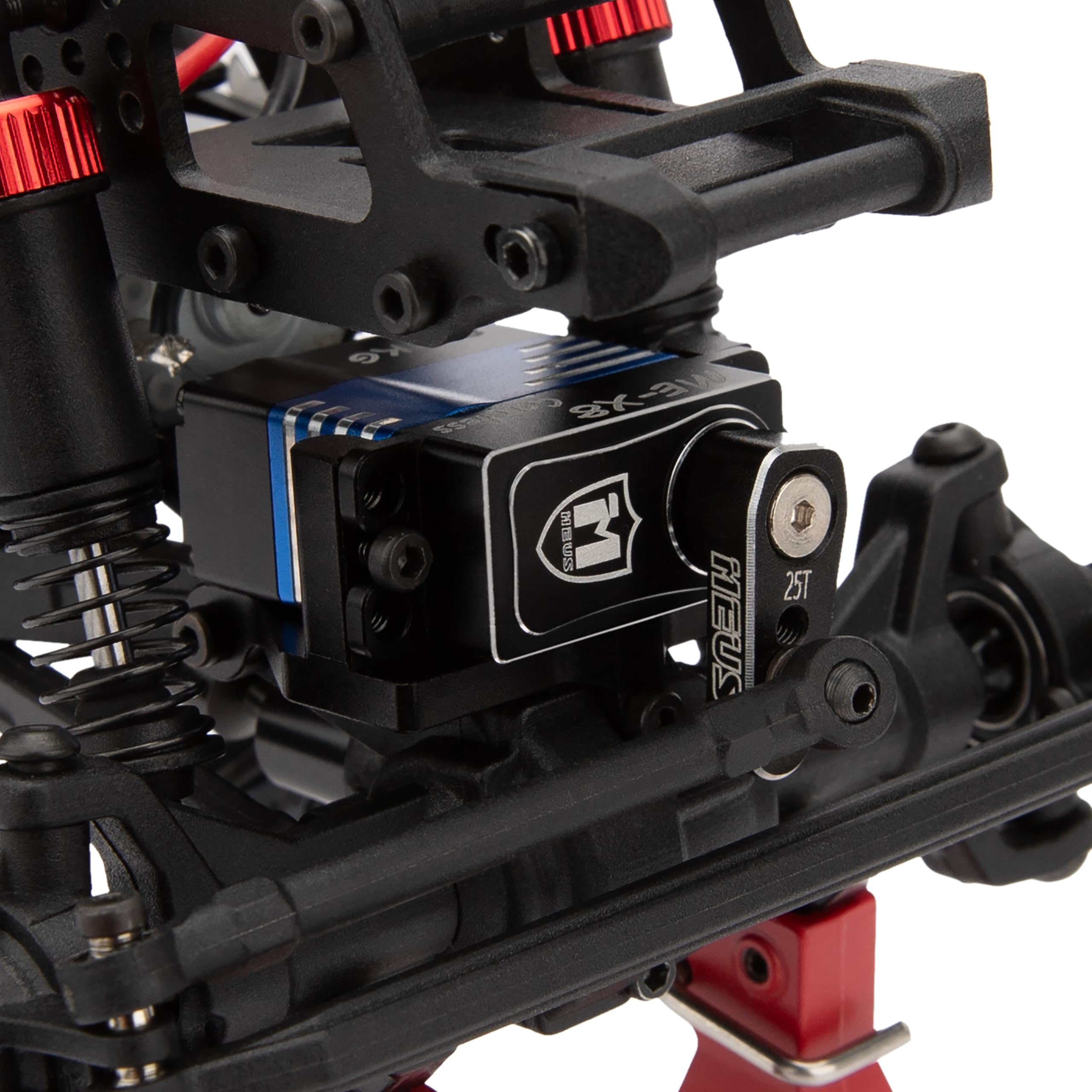 MEUS Racing Coreless High Torque RC Micro Servo 8.5KG con supporto e Servo Horn per Redcat Ascent-18 1/18 RC Crawler Aggiornamenti parti (MEX-8)