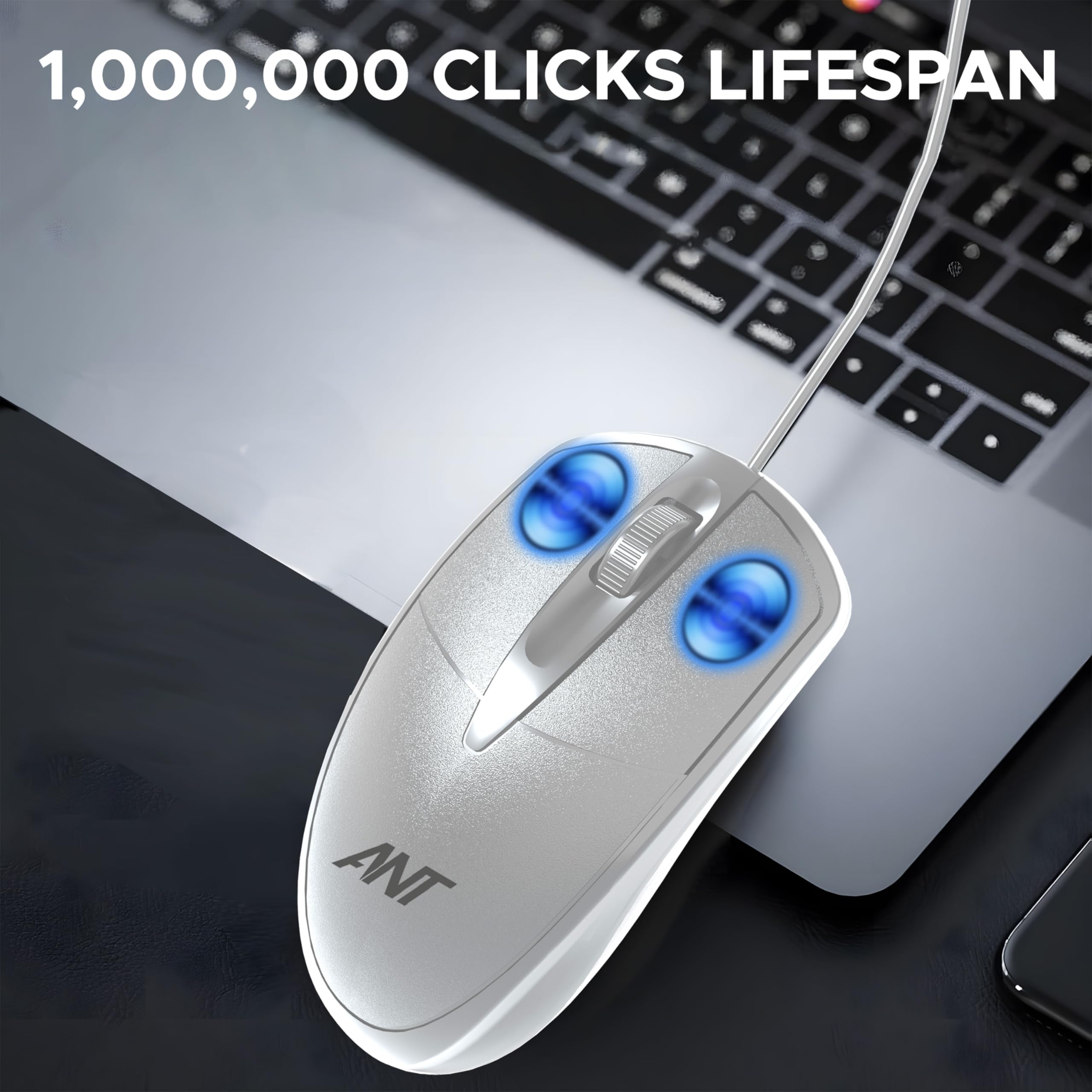 Ant Globe 10 Wired Mouse - 1200 DPI, USB -5 Ant Globe 10 Wired Mouse - 1200 DPI, USB -5