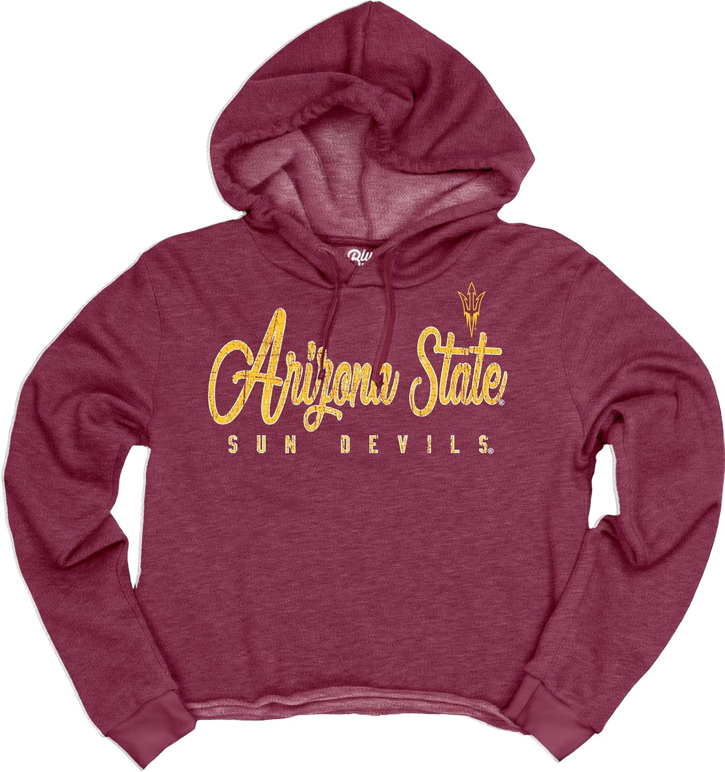 Blue 84 NCAA womens Vintage Crop Hoodie - Image 2