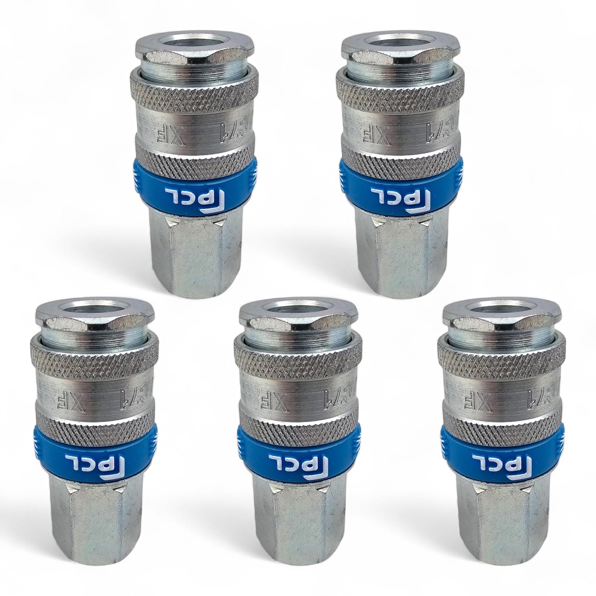 x5 Genuine PCL Air Line XF Euro Range Female Coupling 3/8 BSP Fitting Connector