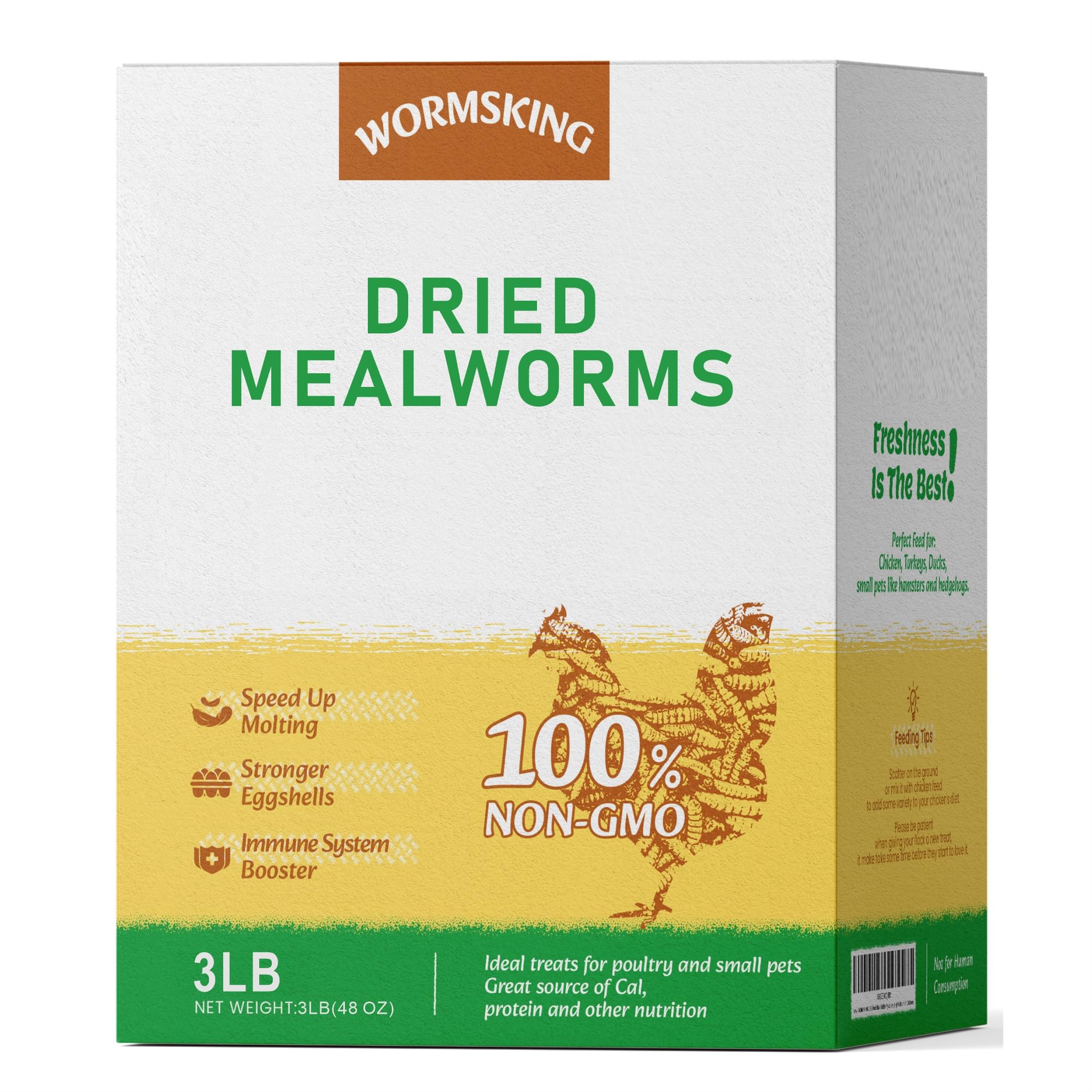 WORMSKING Dried Mealworms