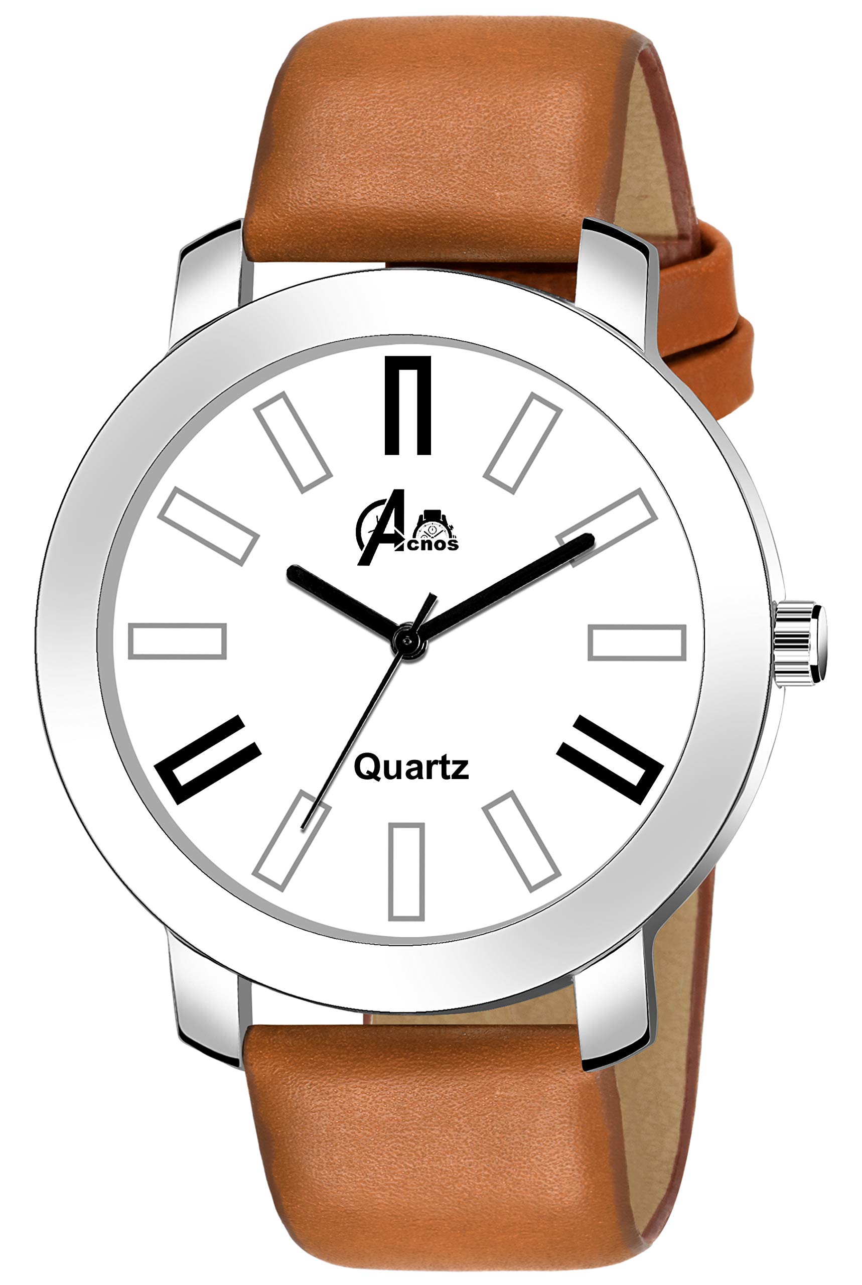 Acnos White Dial Brown Belt Analogue Watch for Men Pack of - 1 (FT) (B08M6LJD6Z) Amazon Price History, Amazon Price Tracker