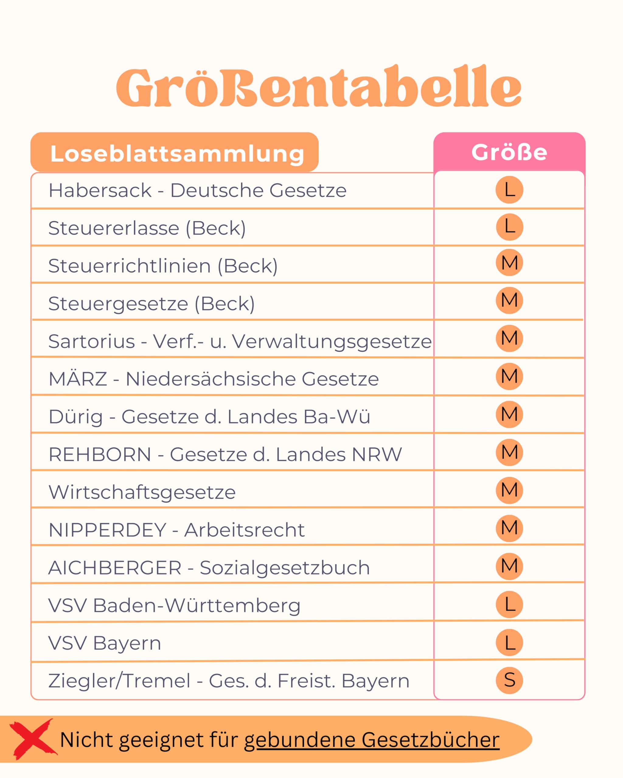 Schwenkbare Buchstütze kompatibel mit Habersack, Sartorius und Steuergesetze -richtlinien und -erlasse, Landesgesetze AMBIBTION (Schwarz) (M)