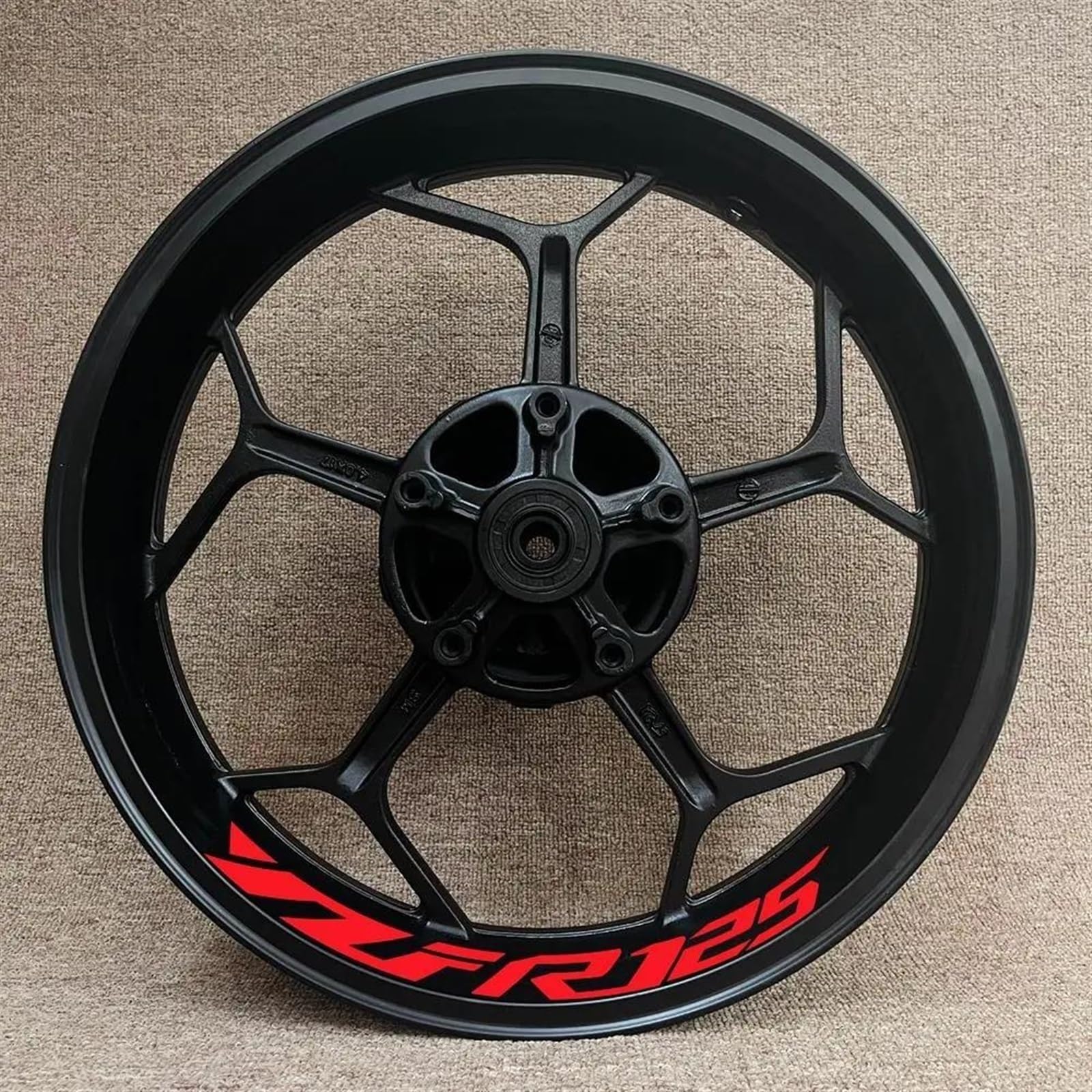 Stickers 1 Set of Motorcycle Wheel Stickers Stripes Reflective Rim for YZF R125 YZFR125(Style 12)