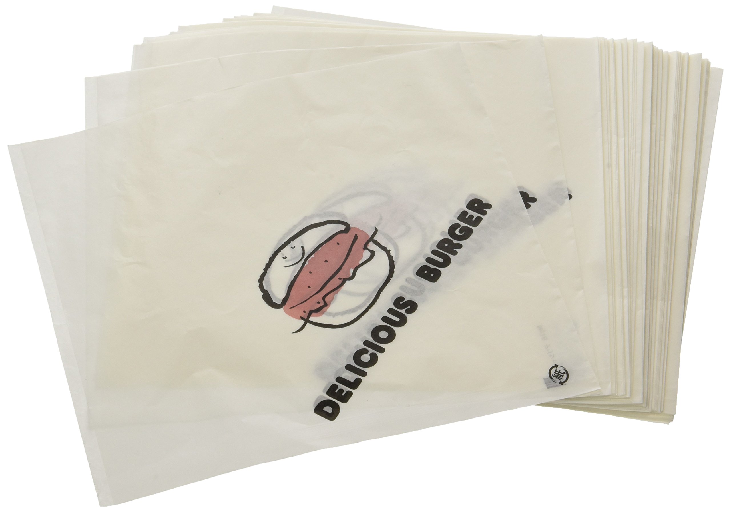 Fukusuke Kogyo XBC1718 Burger Bags, Delicious Burger No. 18