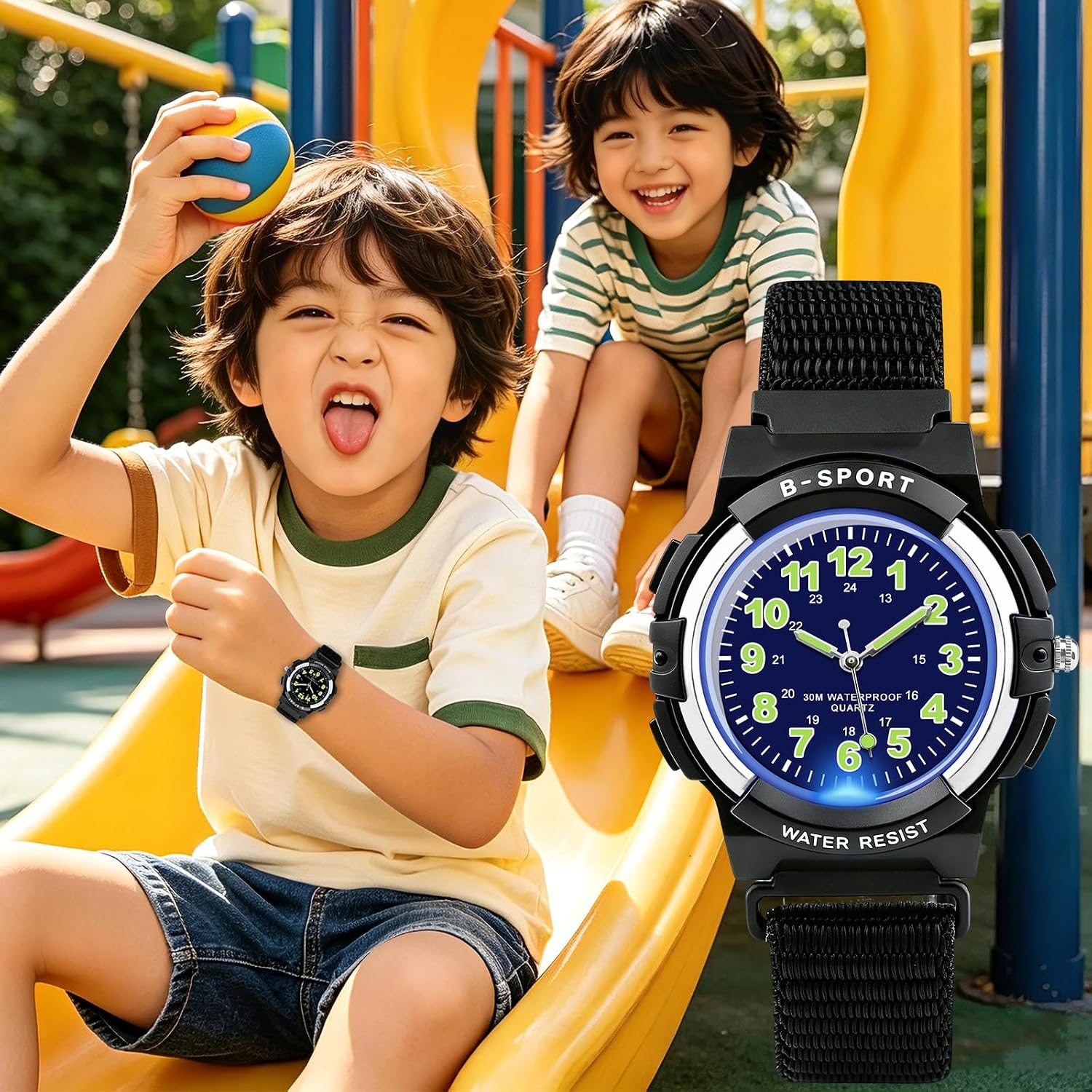 Juboos Kids Watch Analog for Boys Girls Teens Waterproof Sport Wristwatch