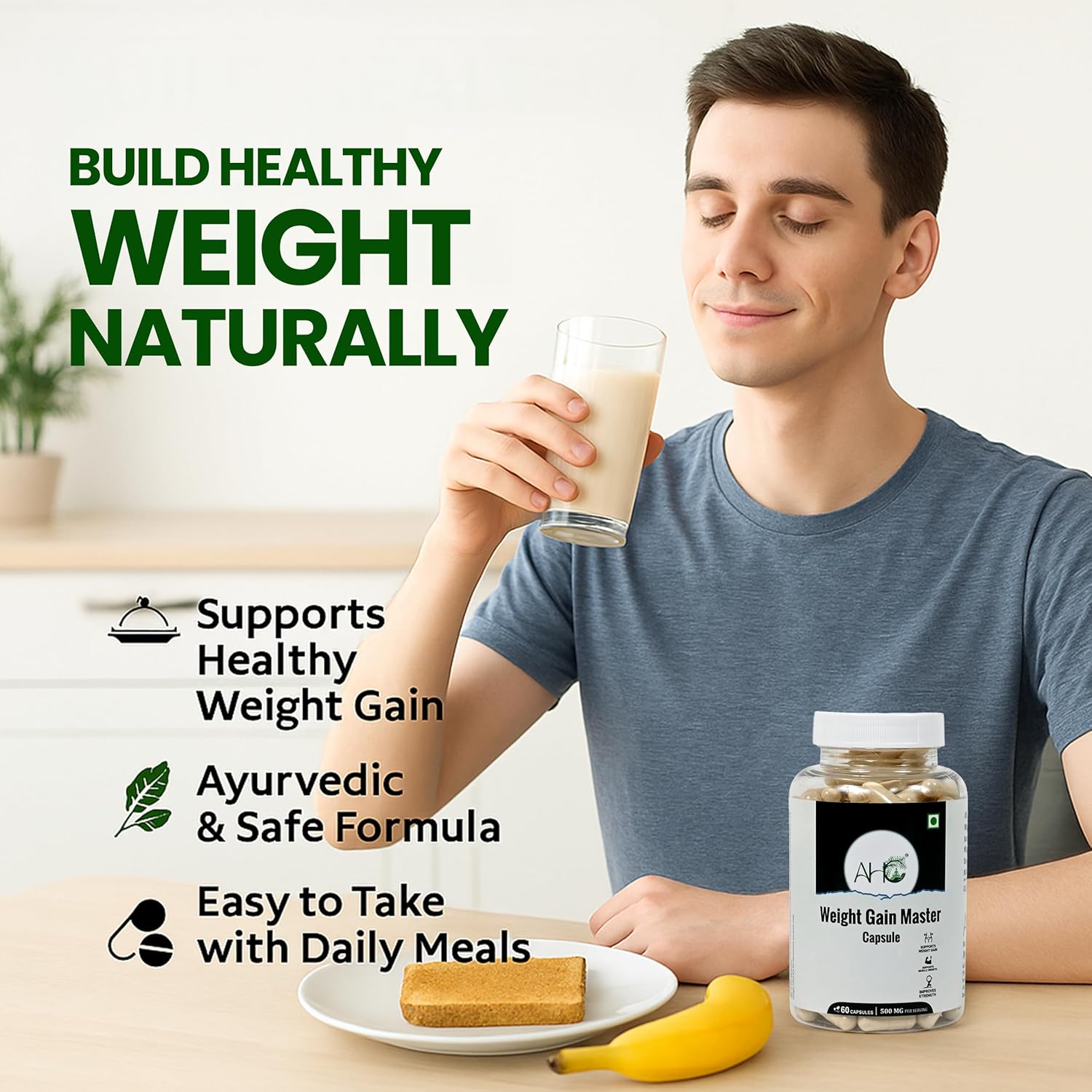 Review Avhc Weight Gain Master Capsules 500Mg, 60 Capsules | New &Amp; 1 Review Avhc Weight Gain Master Capsules 500Mg, 60 Capsules | New &Amp;