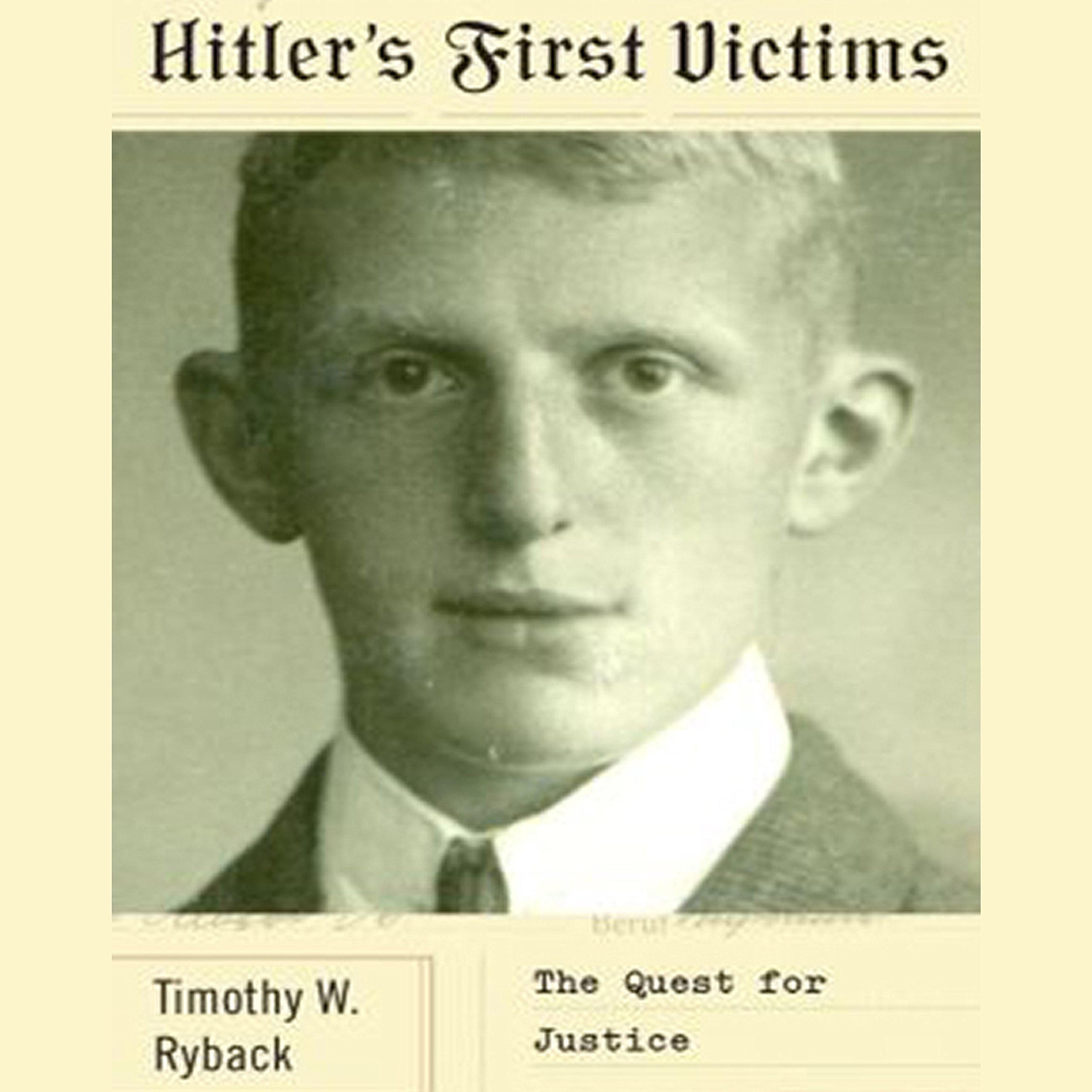 Cover art for Hitler's First Victims