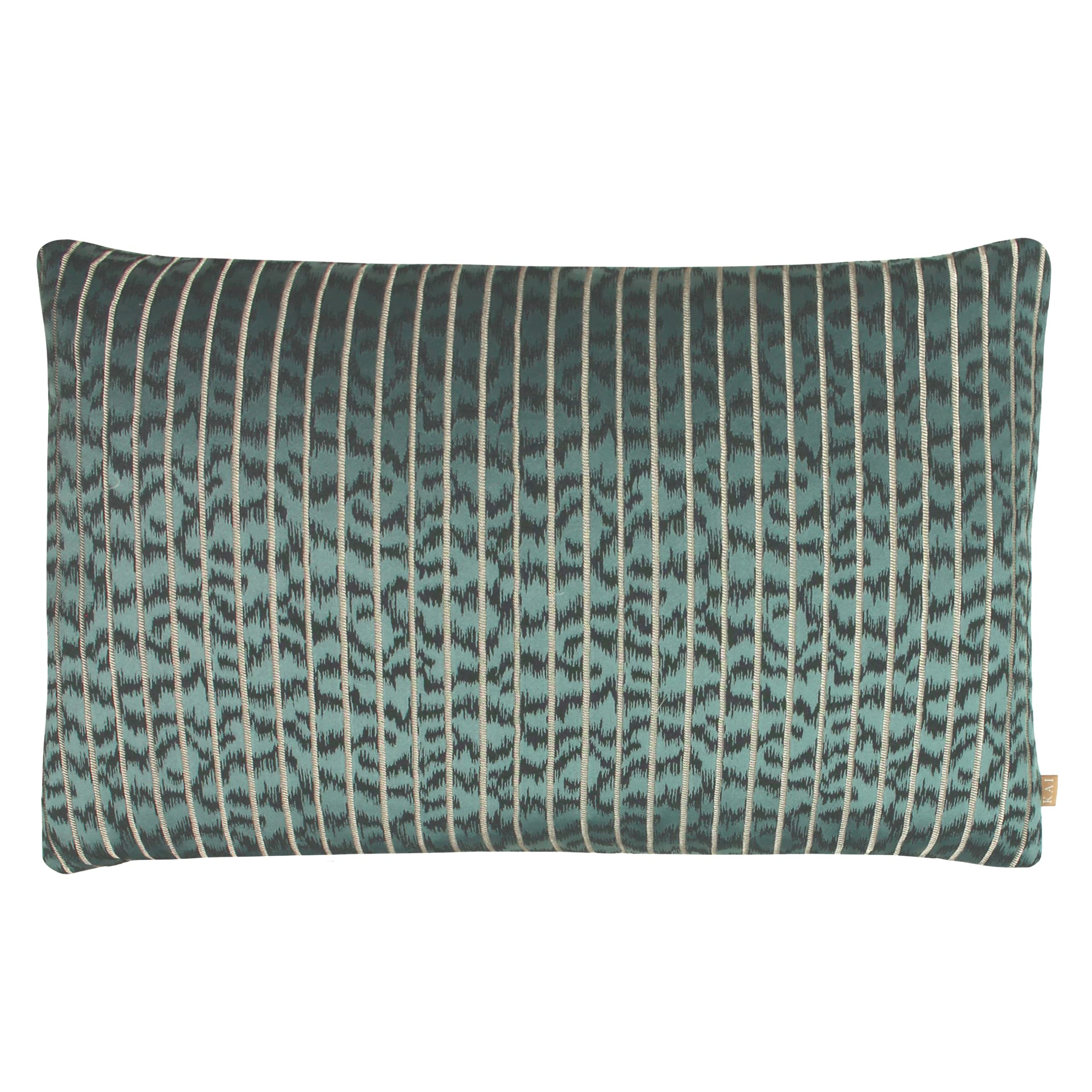 Kai Wrap Caracal Feather Filled Cushion, Polyester, Cotton, Oasis