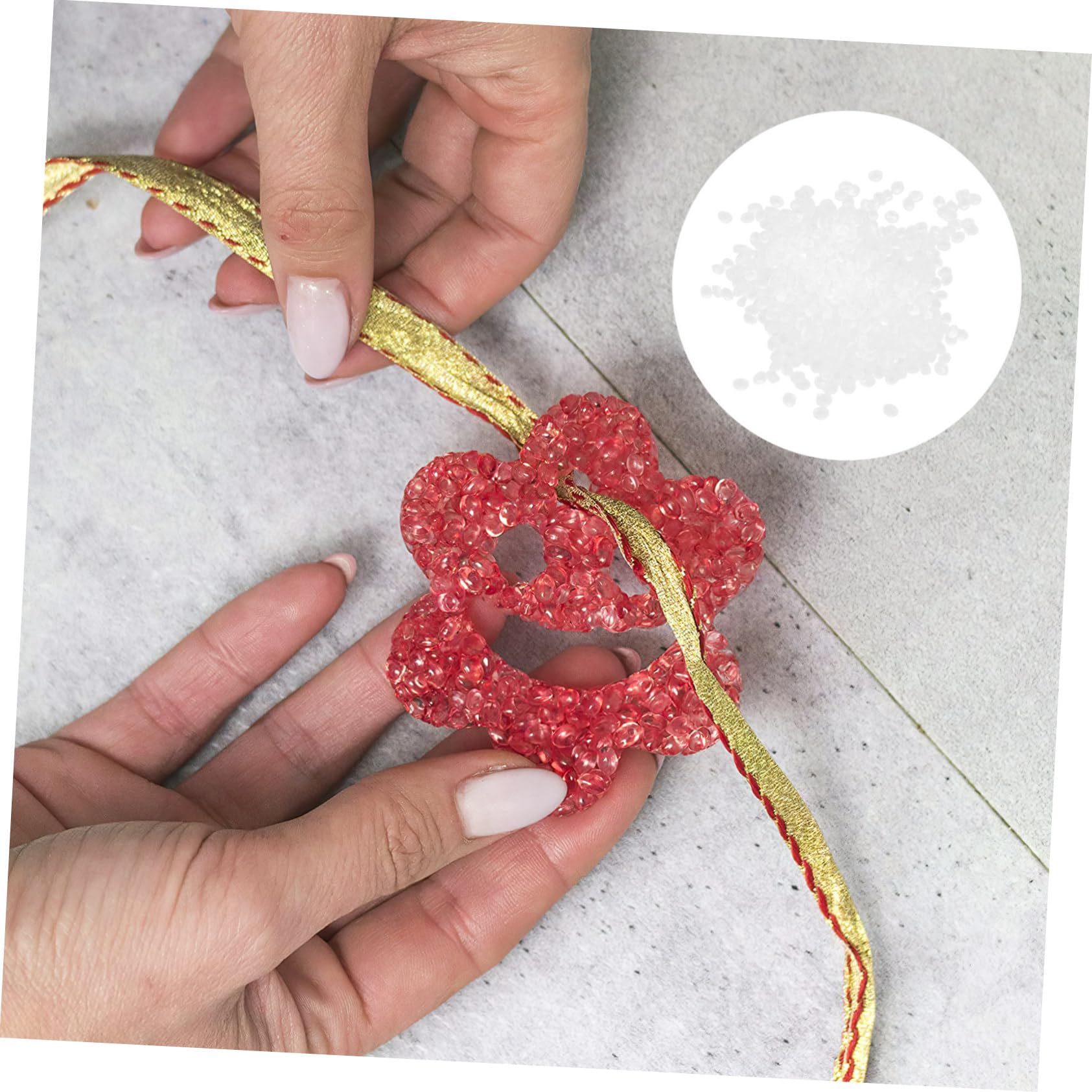 MAGICLULU Perline Eva Non Profumate per Rinfrescatore Aria Auto, Buona Flessibilità e Effetto Decorativo, 1 Sacchetto Bianco per Uso Fai da Te e Freschezza Naturale