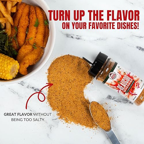 Miniatura 3 de Cajjun Eats Beaucoo - Condimento cajún multiusos con un toque de Texas, bajo en sodio con gran sabor, sin MSG, condimentos y especias para cocinar