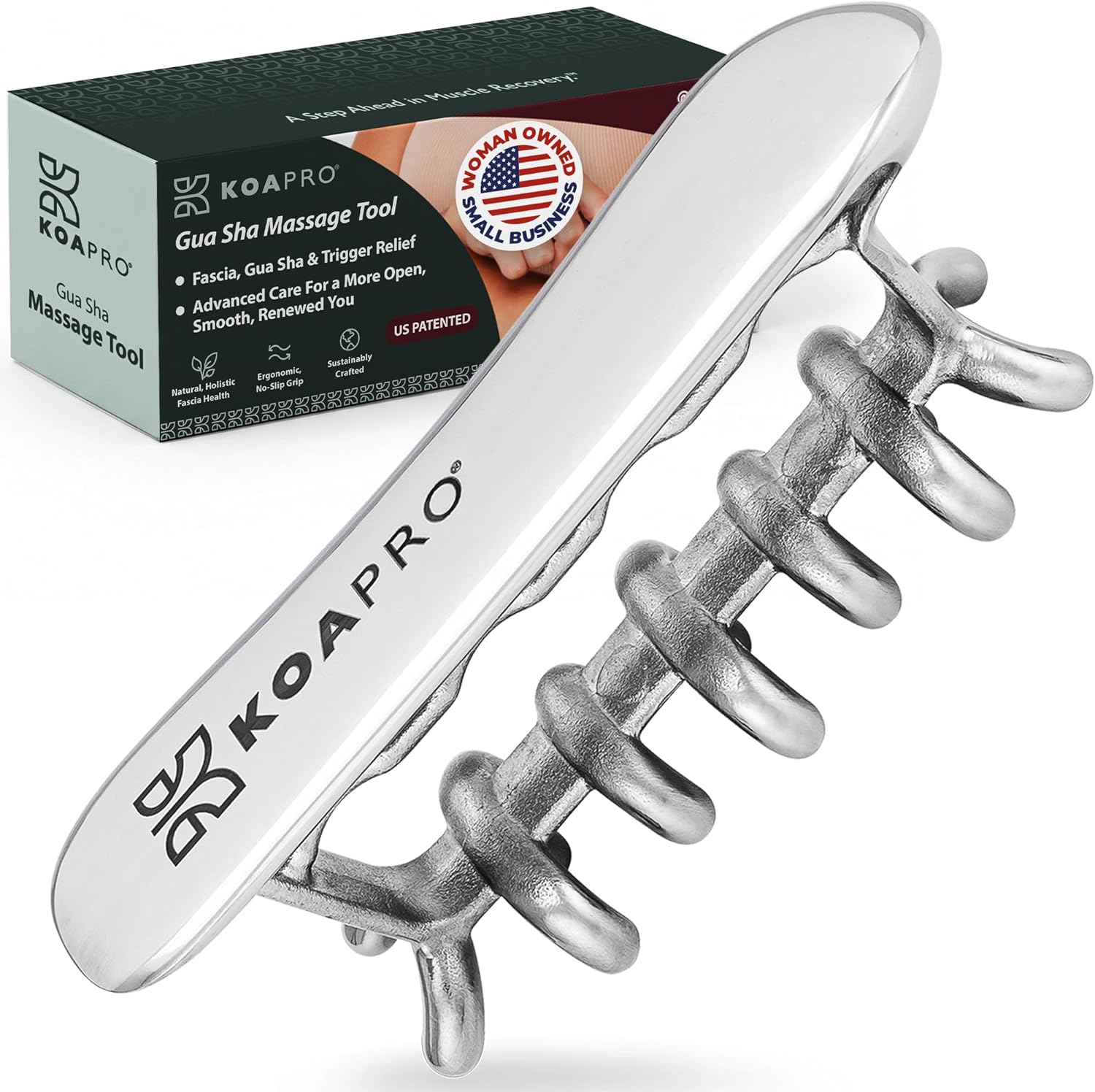 KOAPRO Facial Facia Blaster Tool for Sensitive Fascia Blasting - Face Gua Sha Tool Helps Lymphatic Drainage and Cellulite Reduction, Neck and Face Fascia Roller for Tight Skin, Deep Tissue Massager