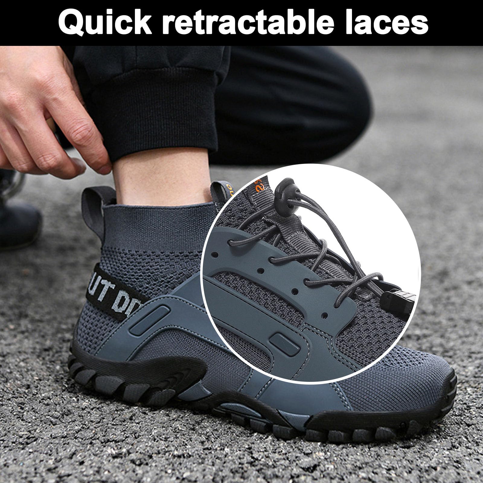Barefoot Shoes Adulto Asciugatura Rapida Antiscivolo Durata Scarpette da Scoglio Scarpette Mare Scarpe da Sport Acquatici per Trekking Alpinismo Campeggio