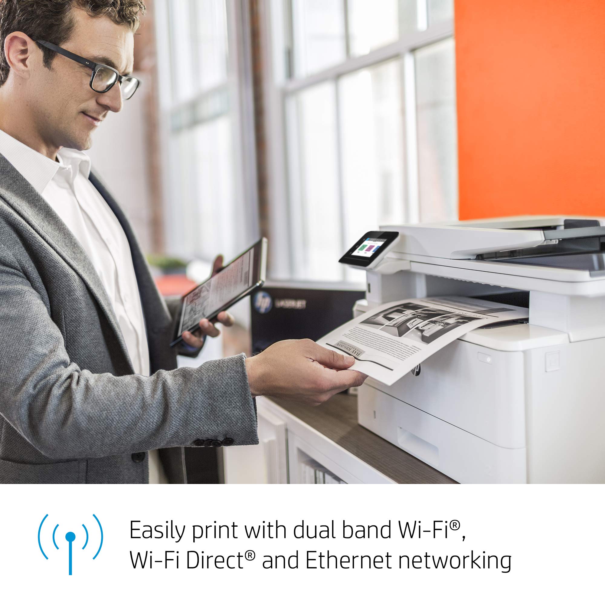 HP LaserJet Pro MFP M428fdw Wireless Monochrome AllinOne Printer with