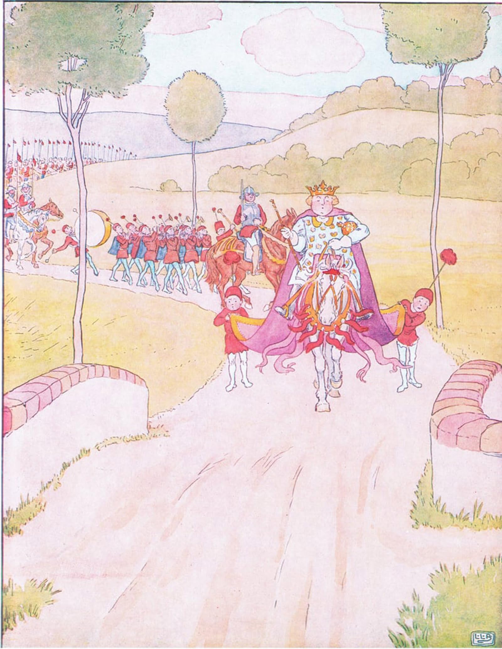 IPLUPJDY Vintage Poster Wall Prints Painting on Canvas All the King's Horses and All the King's Men Couldn't Put Humpty Together by Leonard Leslie Brooke Picture Art Prints for Wall Decor 60x90cm