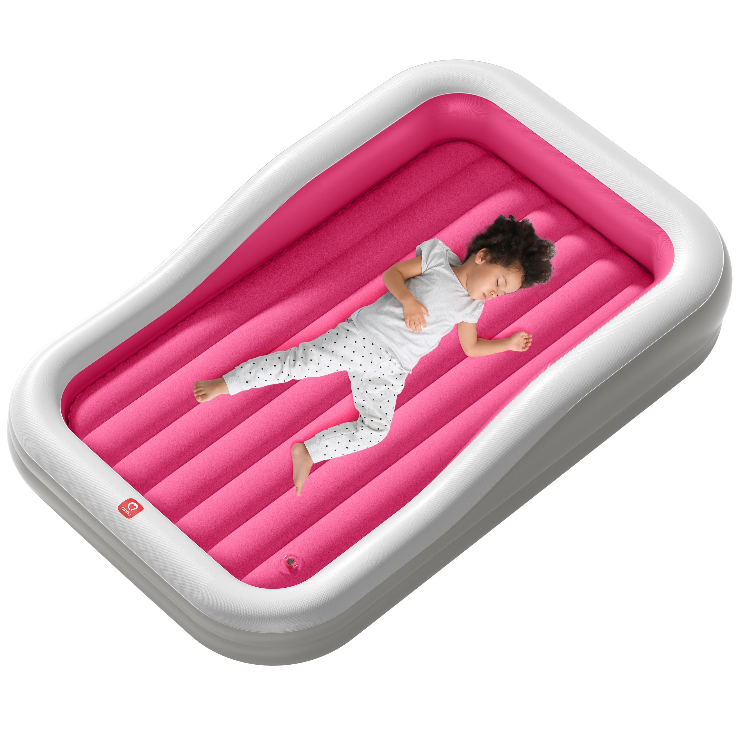 QPAU Larger Inflatable Toddler Travel Bed