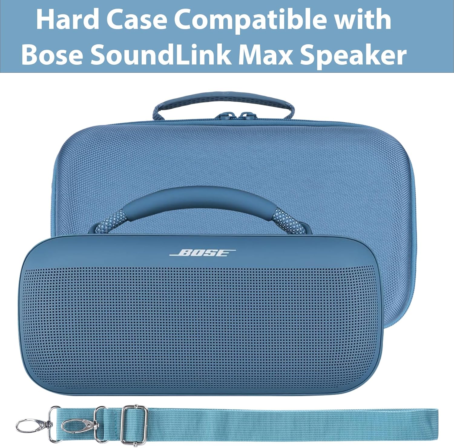 Storage Case Compatible with Bose Soundlink Max Speaker (Dark Blue) - Image 3