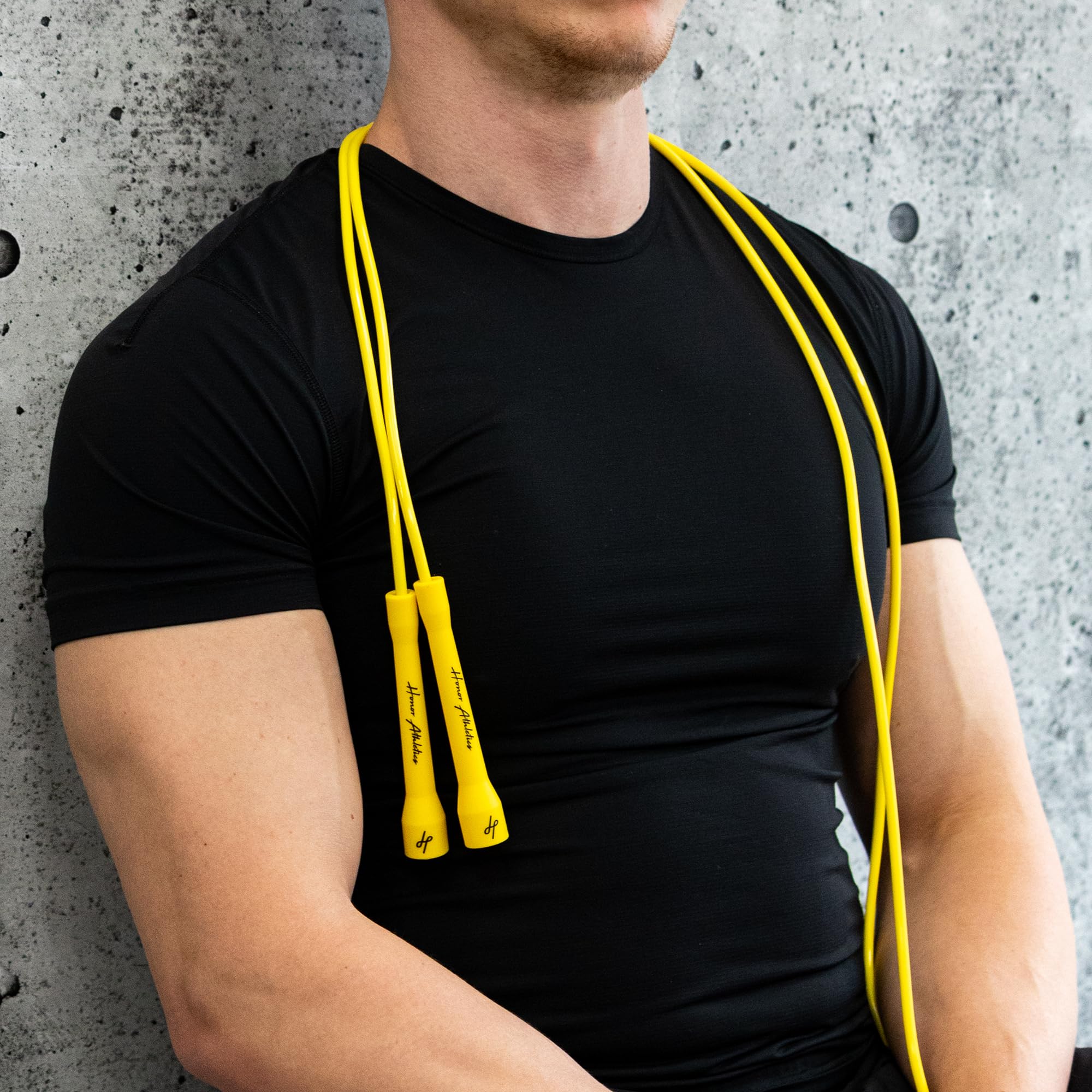 Honor Athletics Corda da boxe Pro 3.0 | Corda per saltare da 5,3 mm per interni ed esterni, regolabile per boxe, ultra resistente, non si attorciglia in TPU-PVC misto/manici infrangibili | Miscela