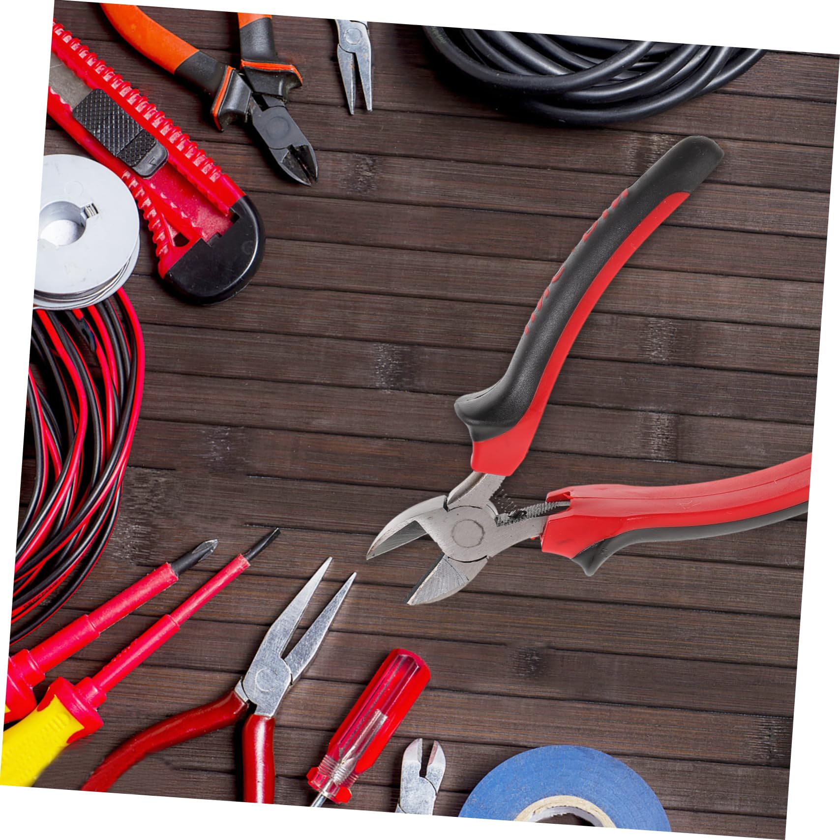 IWOWHERO Diagonal Cutters Flush Cut Wire Cutter Pliers Angled Pliers for Soldering and Jewelry Making