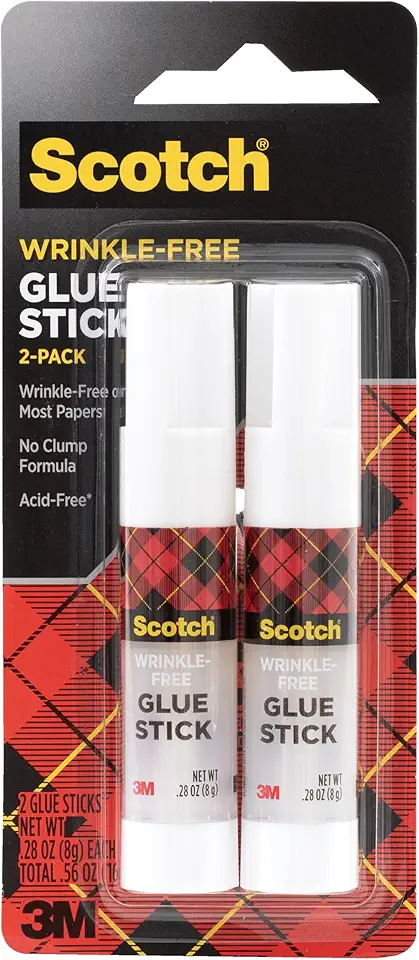 Scotch Wrinkle-Free glue sticks 0.27 oz x2