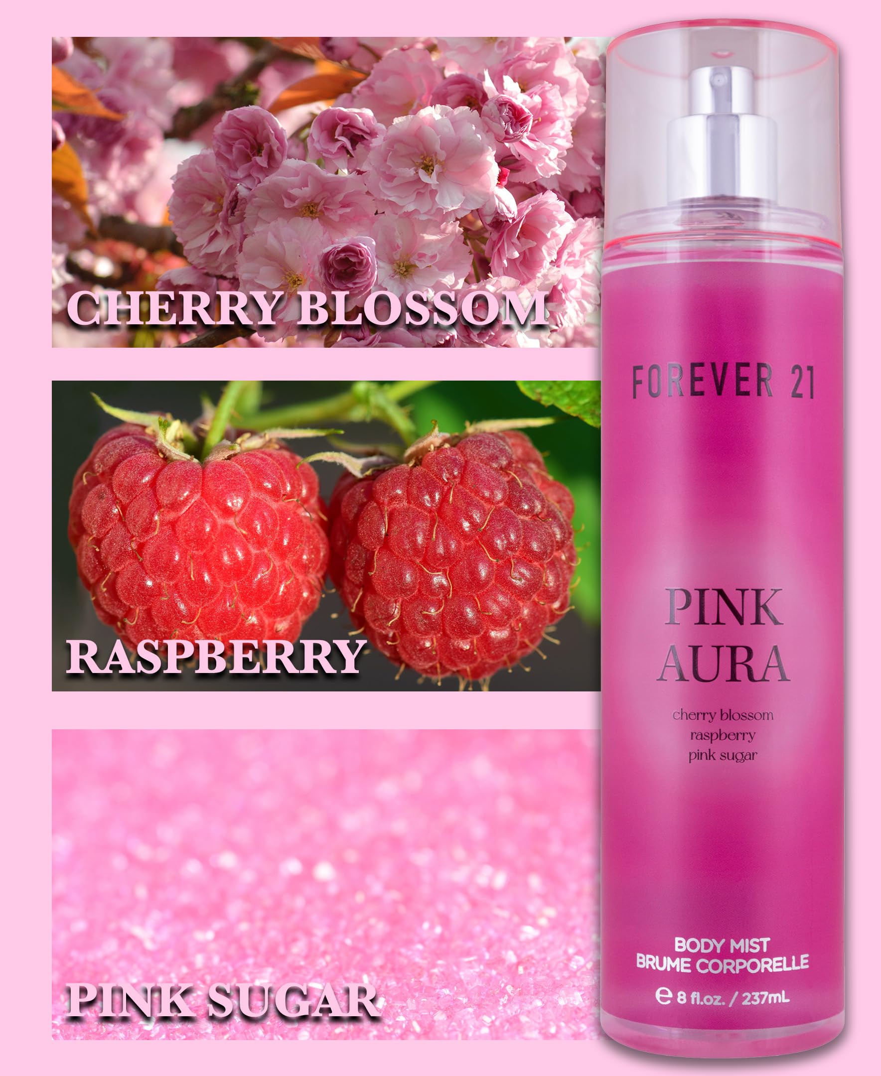 Amazon.com : Pink Aura Body Spray, 8 fl. oz., by Forever 21