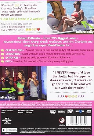 Charlotte Crosby S 3 Minute Belly Blitz Dvd 14 Amazon Ca Movies Tv Shows