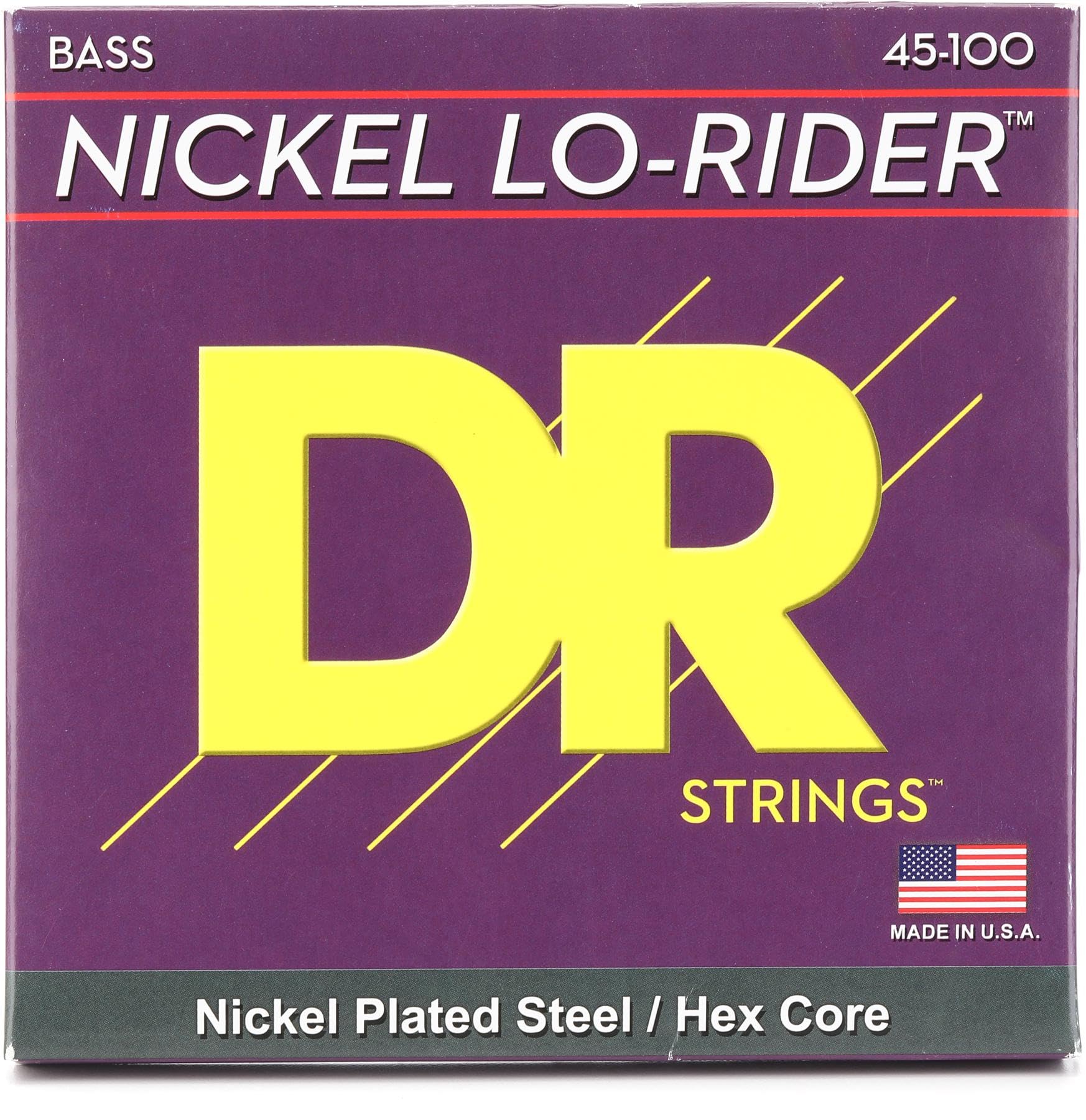 Amazon.com: DR Strings Nickel Lo-Rider - Nickel Plated Hex Core