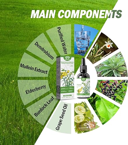 Miniatura 7 de Clearbreath Extracto de dendrobio y gordolobo, Dendrobio de aliento transparente, Dendrobio y extracto de gordolobo, Dendrobio y Mullein Extracto de