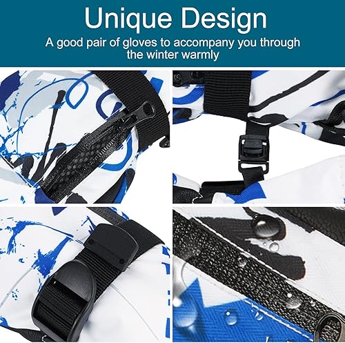 Miniatura 2 de Guantes de esquí impermeables para hombre y mujer guantes de esquí de nieve para snowboard de invierno