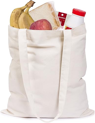 Miniatura 5 de Bolsas de lona para manualidades (paquete de 3) para manualidades, bolsas de regalo, bolsas de recuerdos de boda, bolsas de bienvenida, bolsas de