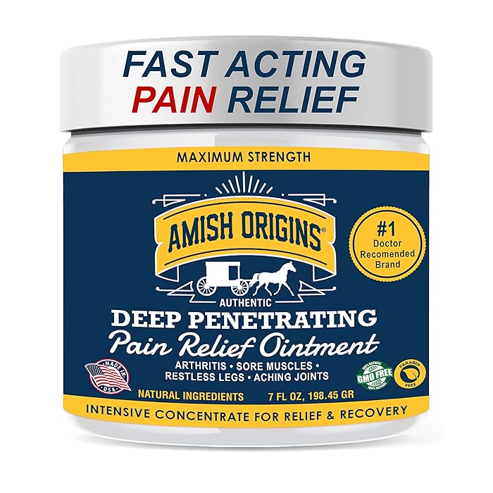 Buy Pain Relief Cream Amish Origins Maximum Strength Deep