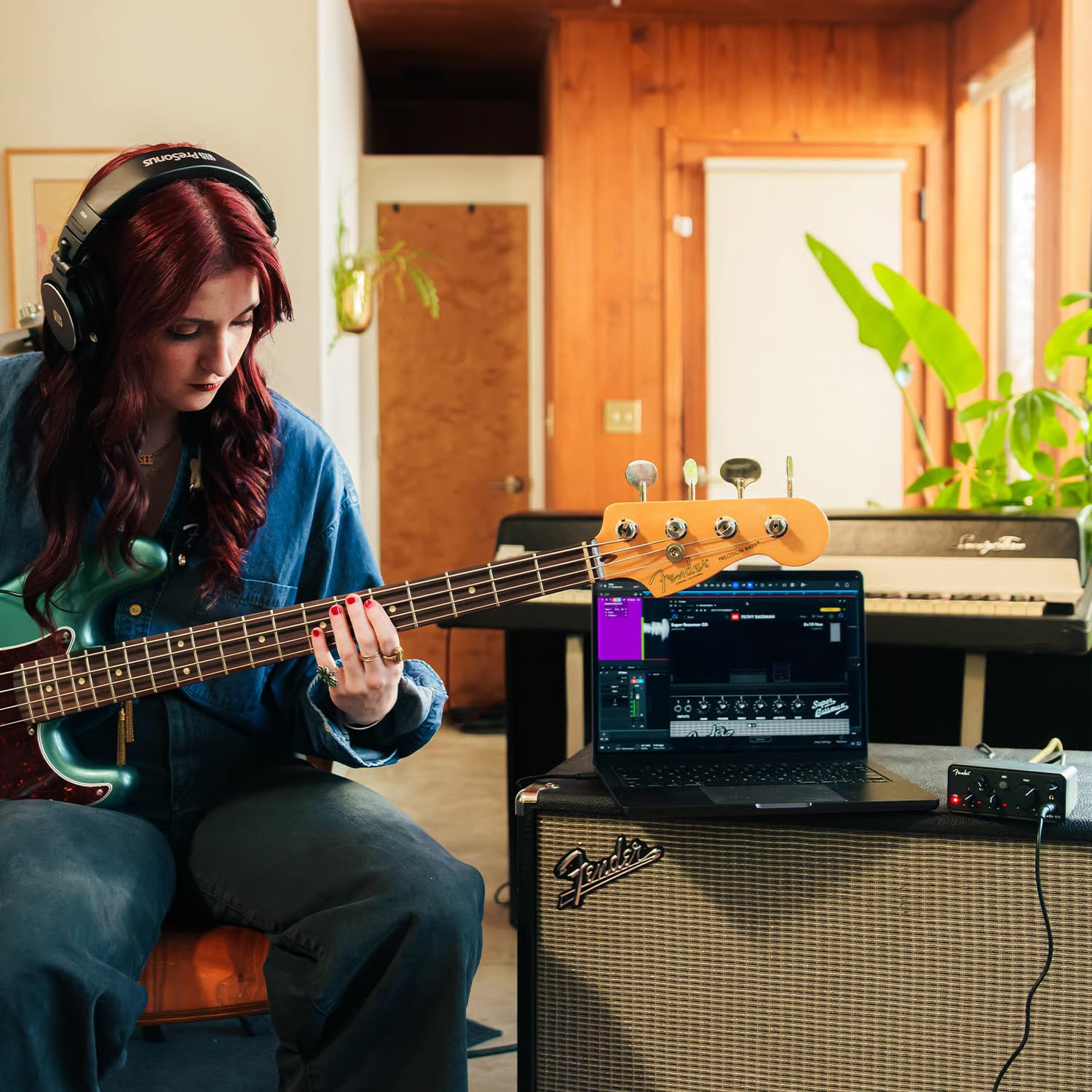 Fender AudioBox Go - Interfaz de audio USB-C de 2 canales con cable jack keepdrum
