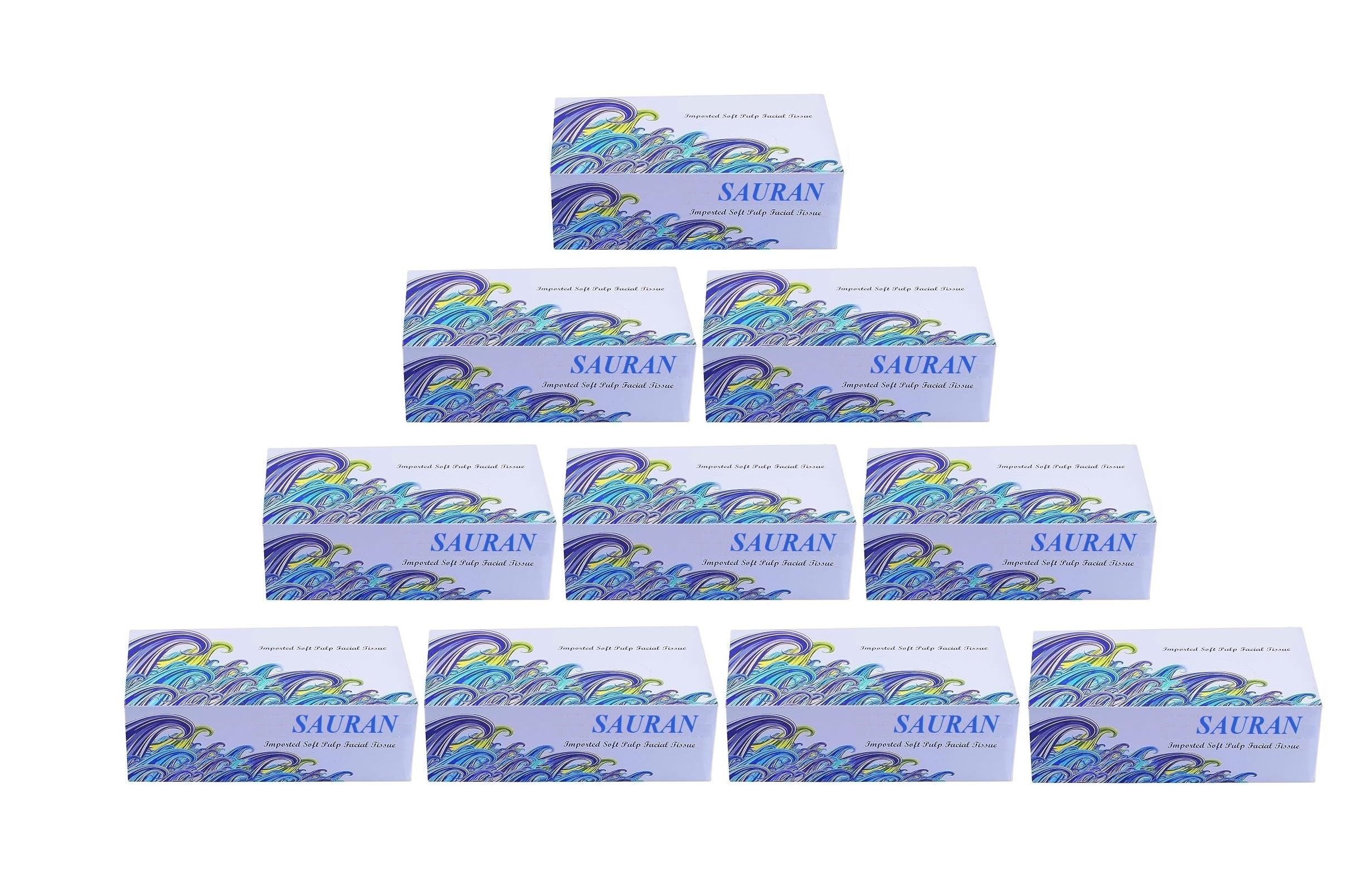 Pack of 10(2 Ply) Facial Tissue Box | Car Tissue - (100 Pulls per Box)(CN6)-image-34
