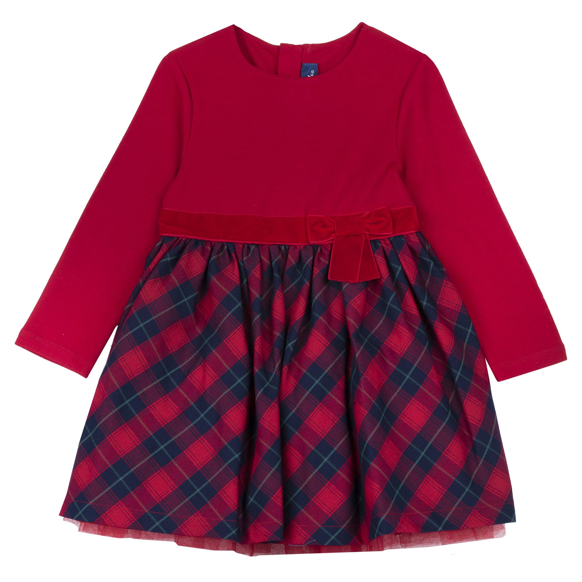 Chicco, Weihnachts Kleid Mädchen, aus Warmem und Weichem Stoff, Mädchen- und Baby Kleidung, Designed in Italy