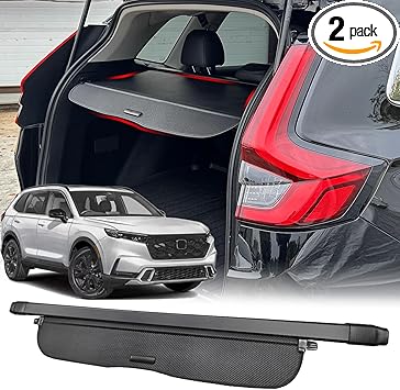 Cargo Cover for 2023-2025 2026 Honda CRV Accessories, (Carbon Fiber Texture) for Honda CRV 2023-2026 Accessories(Include Hybrid) Retractable Trunk Cover Shield Shade Privacy Screen for CR-V