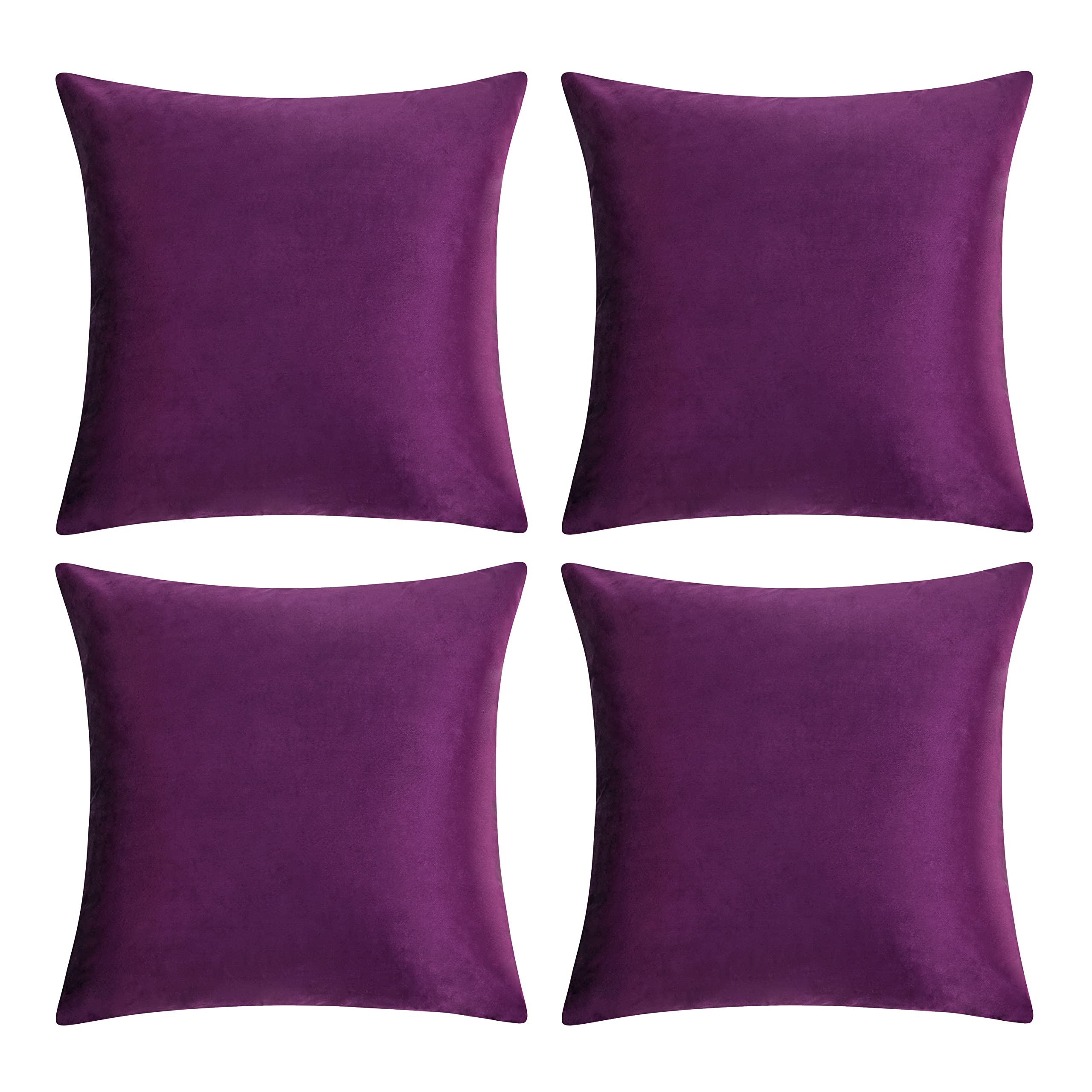 small purple decorative pillows