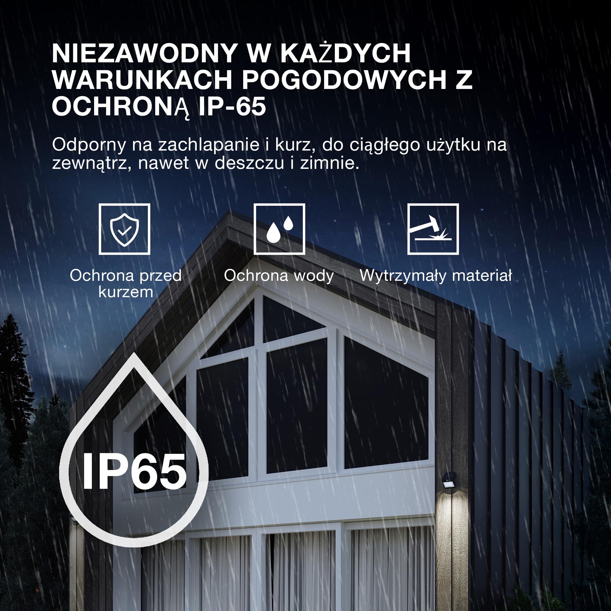OSRAM LED-Solar-Außenleuchte Endura Outdoor schwarz mit Flutlicht und Solar-Panel, 5 m langes Kabel, mit Fernbedienung und PIR-Bewegungsmelder, 10 W, 1400 lm, 840, 4000 K Lichtfarbe, EEK A