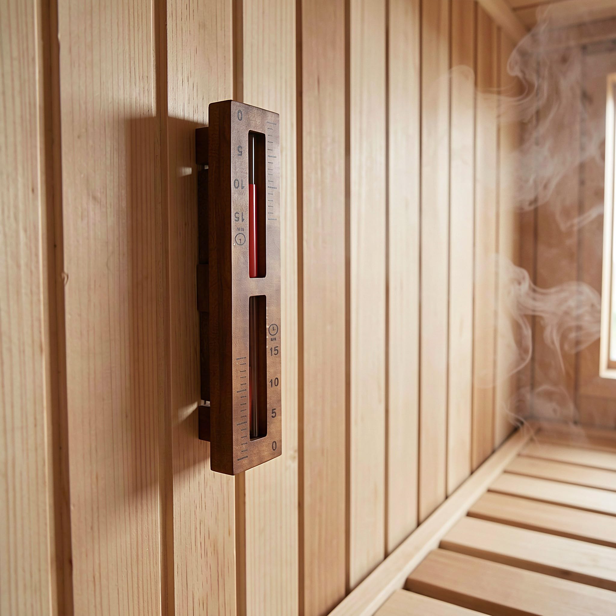 OSALADI Drewniany zegar piaskowy, 15-minutowy zegarek z klepsydrą w | Obrót o 360°, odporna na ciepło drewniana klepsydra do sauny i SPA, rodziny, hotelu, łazienki , studia fitness