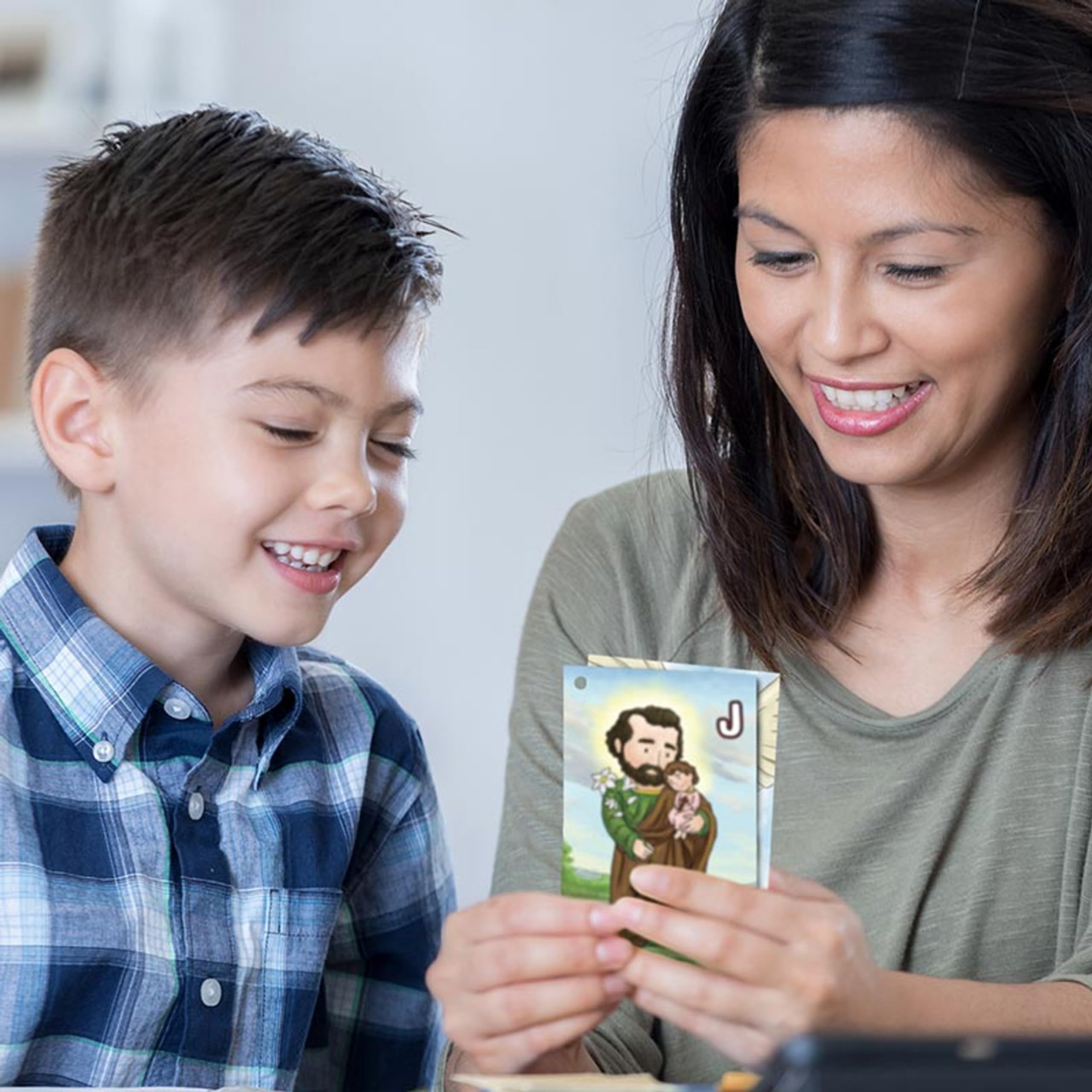 Christian Brands Autom Christian Gifts Bible Study- 4 x 6-Inch Memory Flash Cards, Set of 27, Mini Saints from A-Z - Image 7