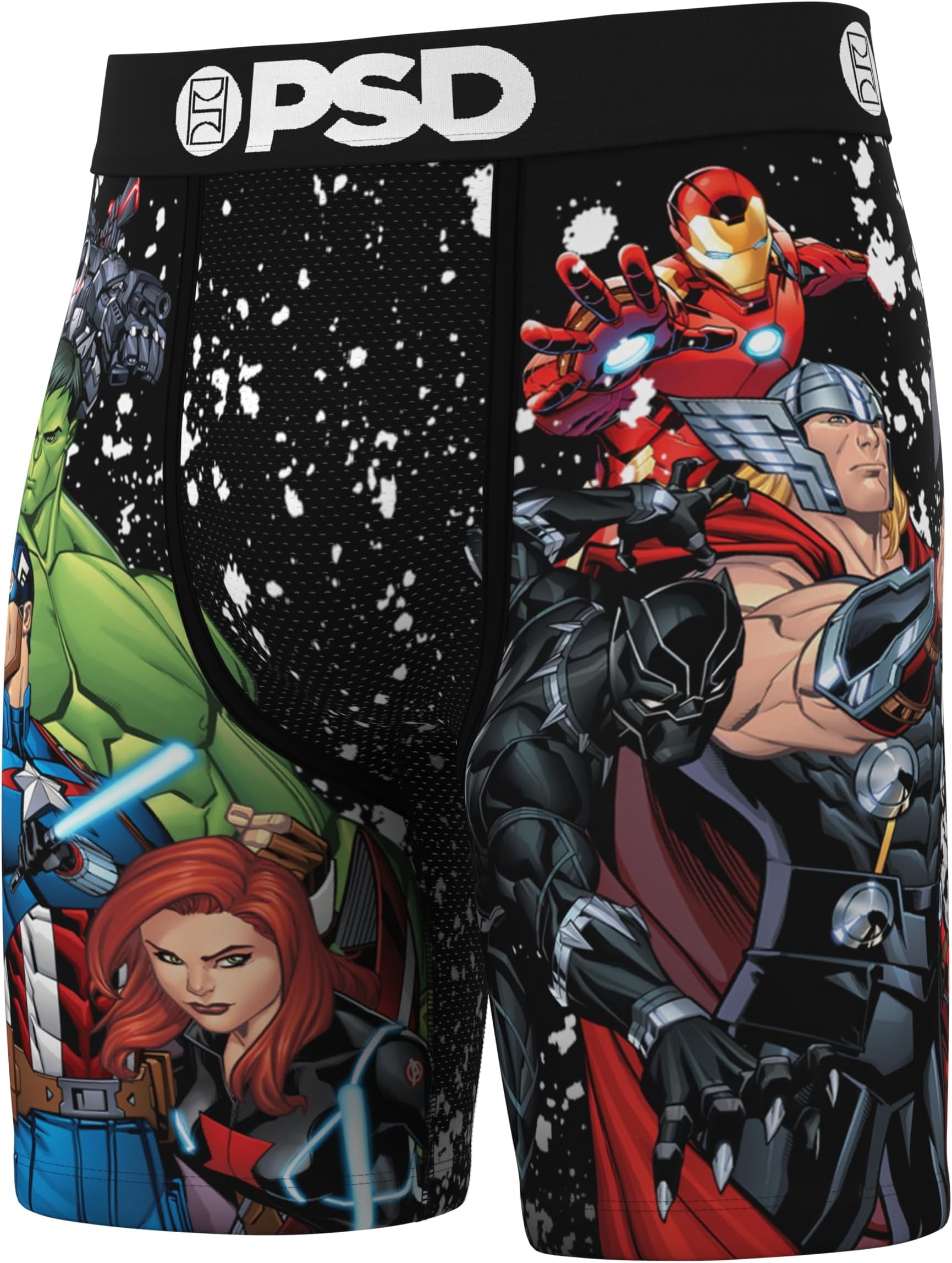 PSD Men's Avengers Assembled Boxer Brief, Multi, S