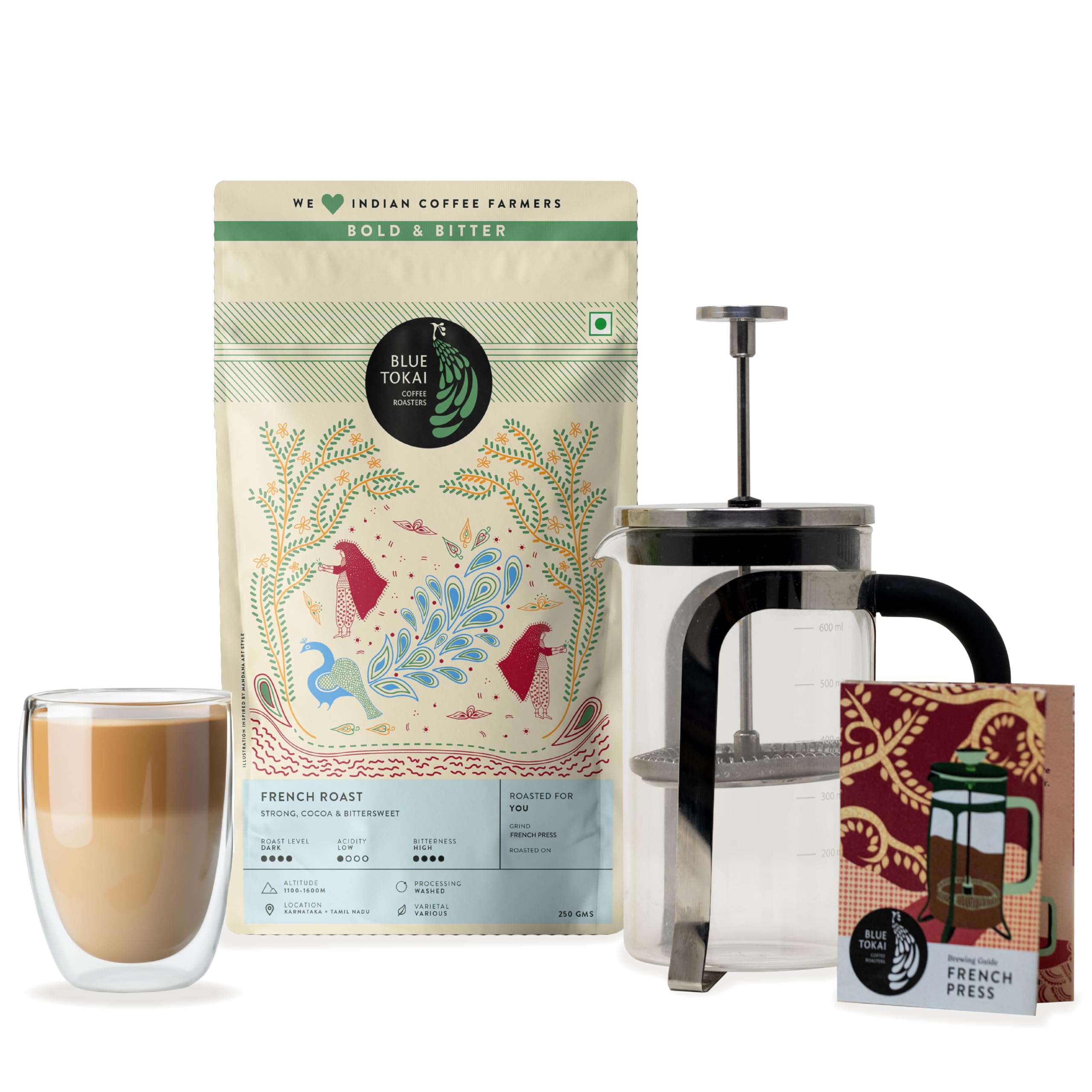 Blue Tokai French Press - Brew Authentic Coffee -4