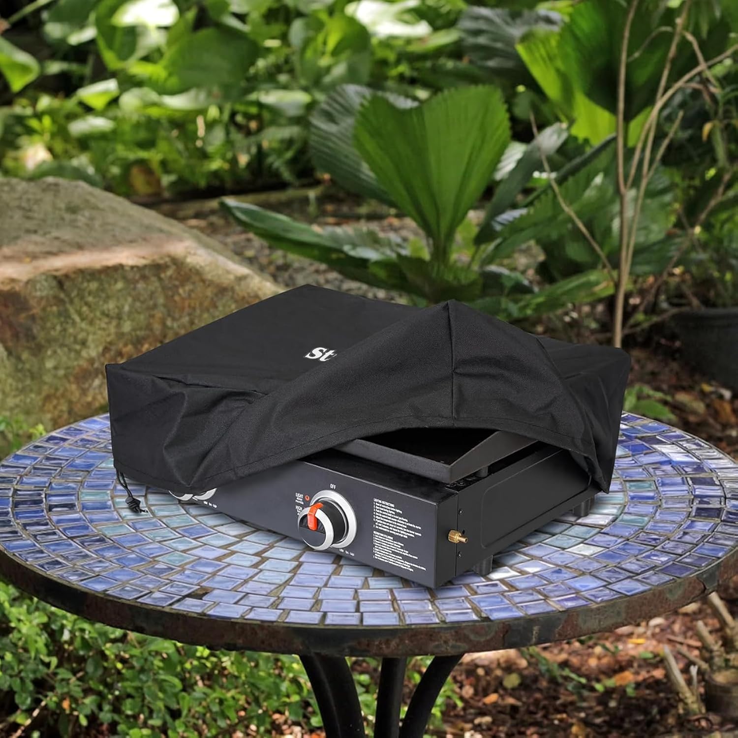 Stanbroil Griddle Cover Fits Blackstone 22”/17" Table Top Griddle Without Hood, 600D Polyester, Replacement Grill Cover for Blackstone 1724 | for Blackstone 1724, 600D polyester material, Outdoor use
