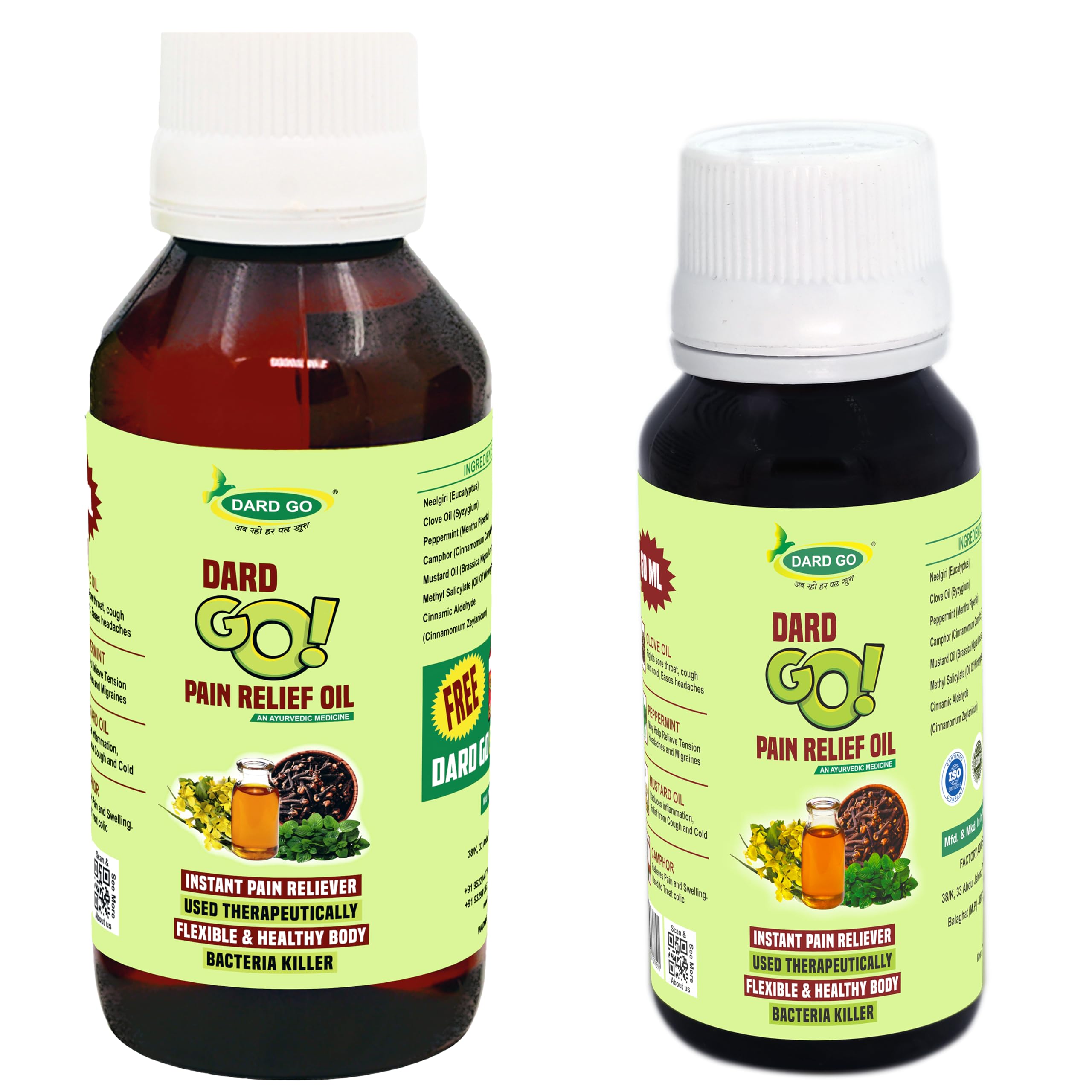 Dardgo Pain Relief Oil | Ideal for Joint Pain, Knee Pain, Neck Pain, Back Pain, Shoulder Pain, Sciatica Pain | Instant Pain Reliever | Ayurvedic & Non-Sticky, 100 ml + 60 ml (Combo Pack)-image-38