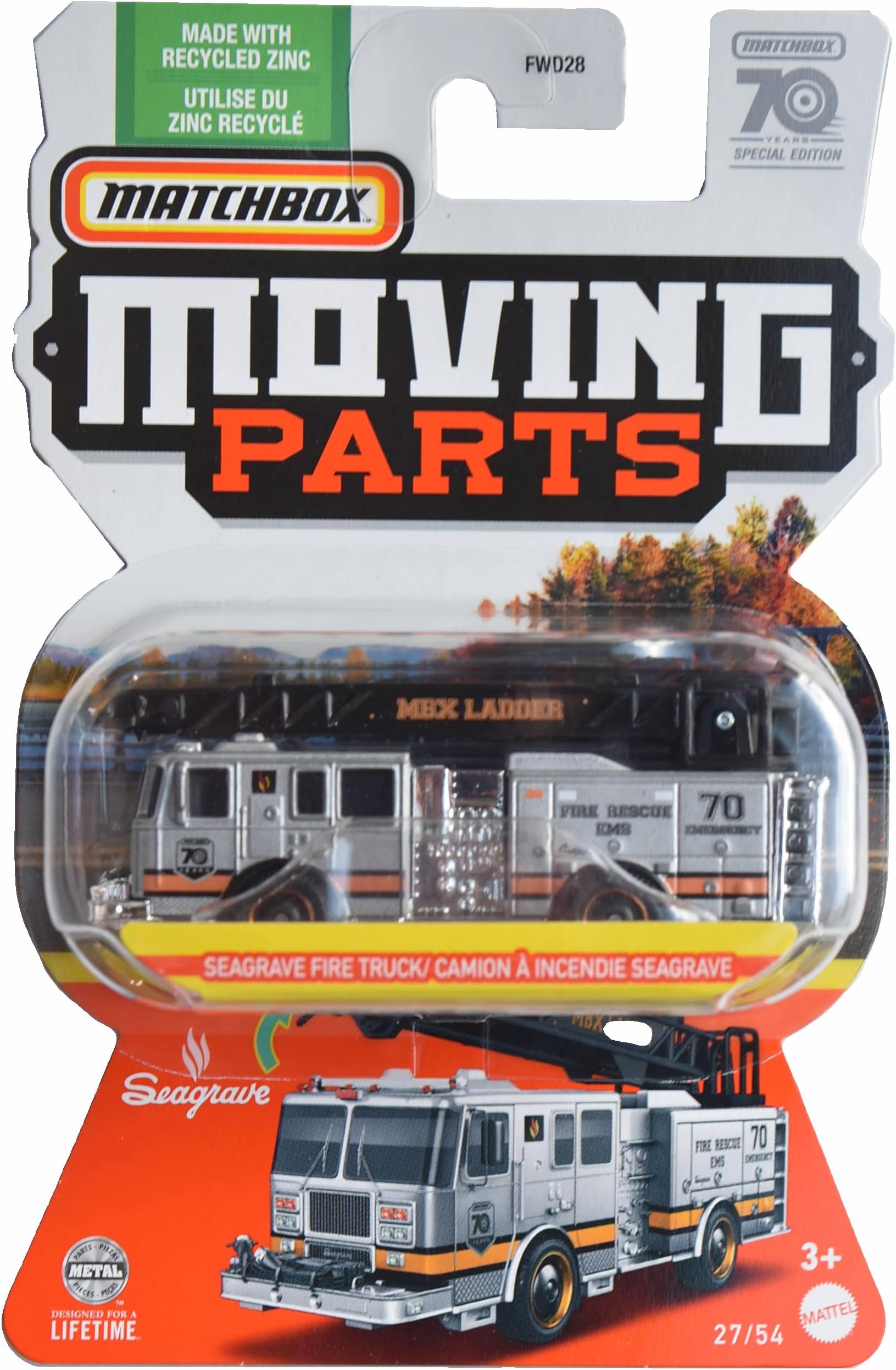 Seagrave Fire Truck, Moving Parts 27/54 [Silver]