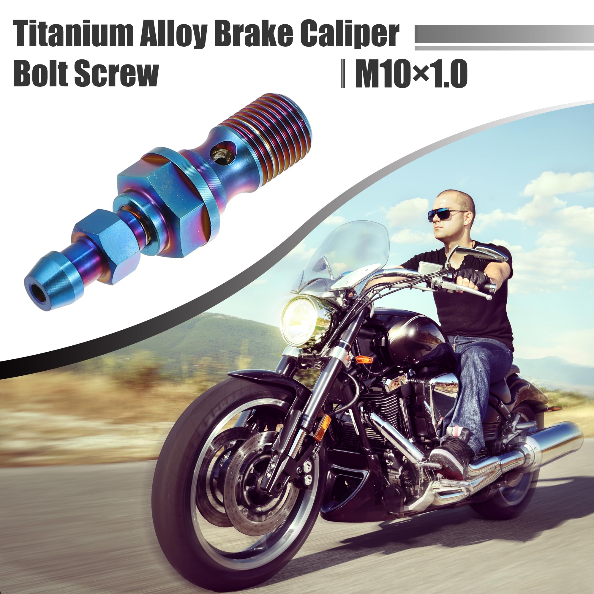 QUARKZMAN M10x1.0 Motorrad-Bremsflüssigkeitsbehälter Schraube 