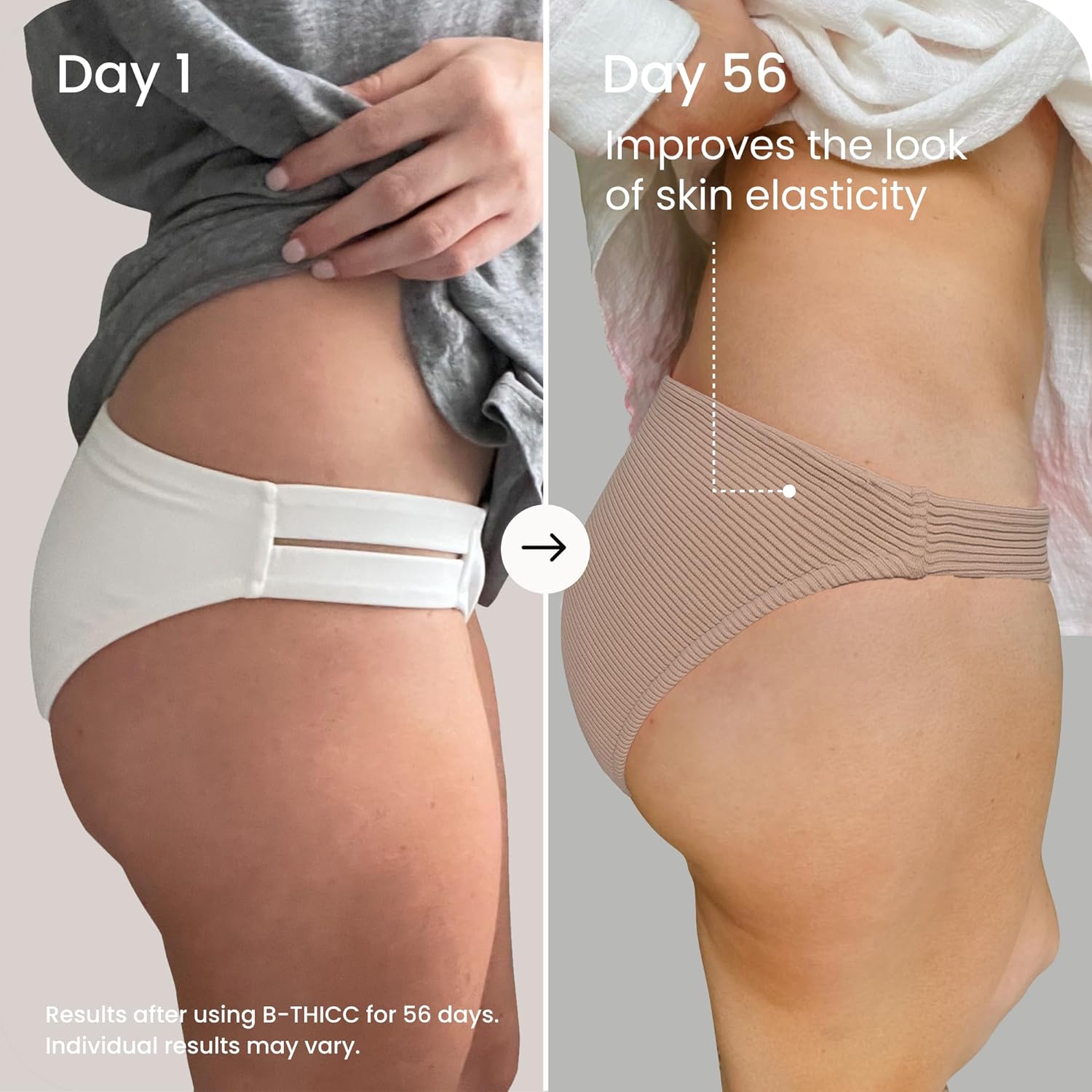 MAËLYS B-THICC Booty Enhancing Mask - Plumping & Firming Body Cream for Booty Area - Skin Tightening With Hydrating Hyaluronic Acid & Grape Seed Oil (3.38 Fl Oz) - Image 4